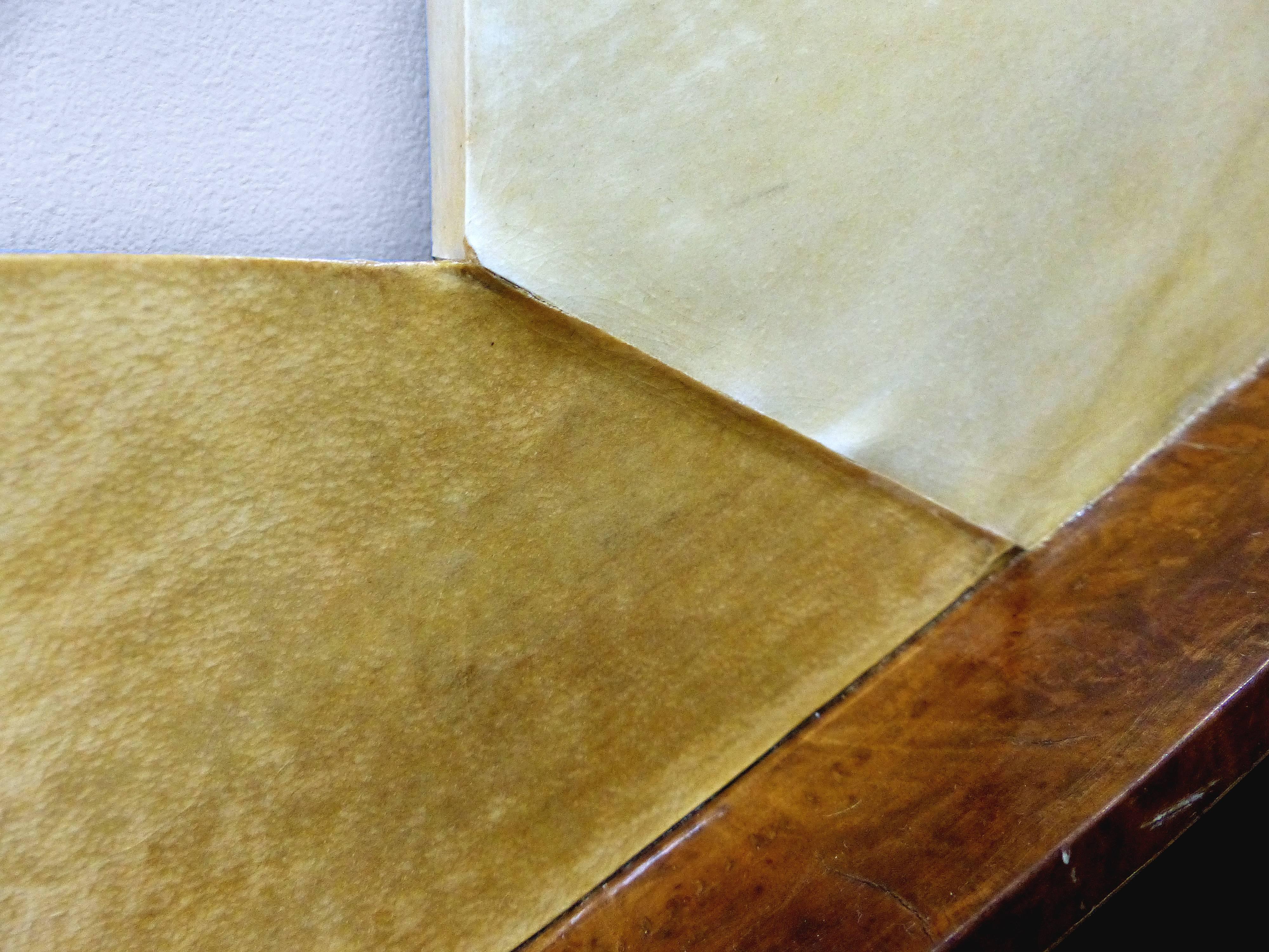 Biedermeier Burl Wood, Ebonized and Goatskin Mirrors 2