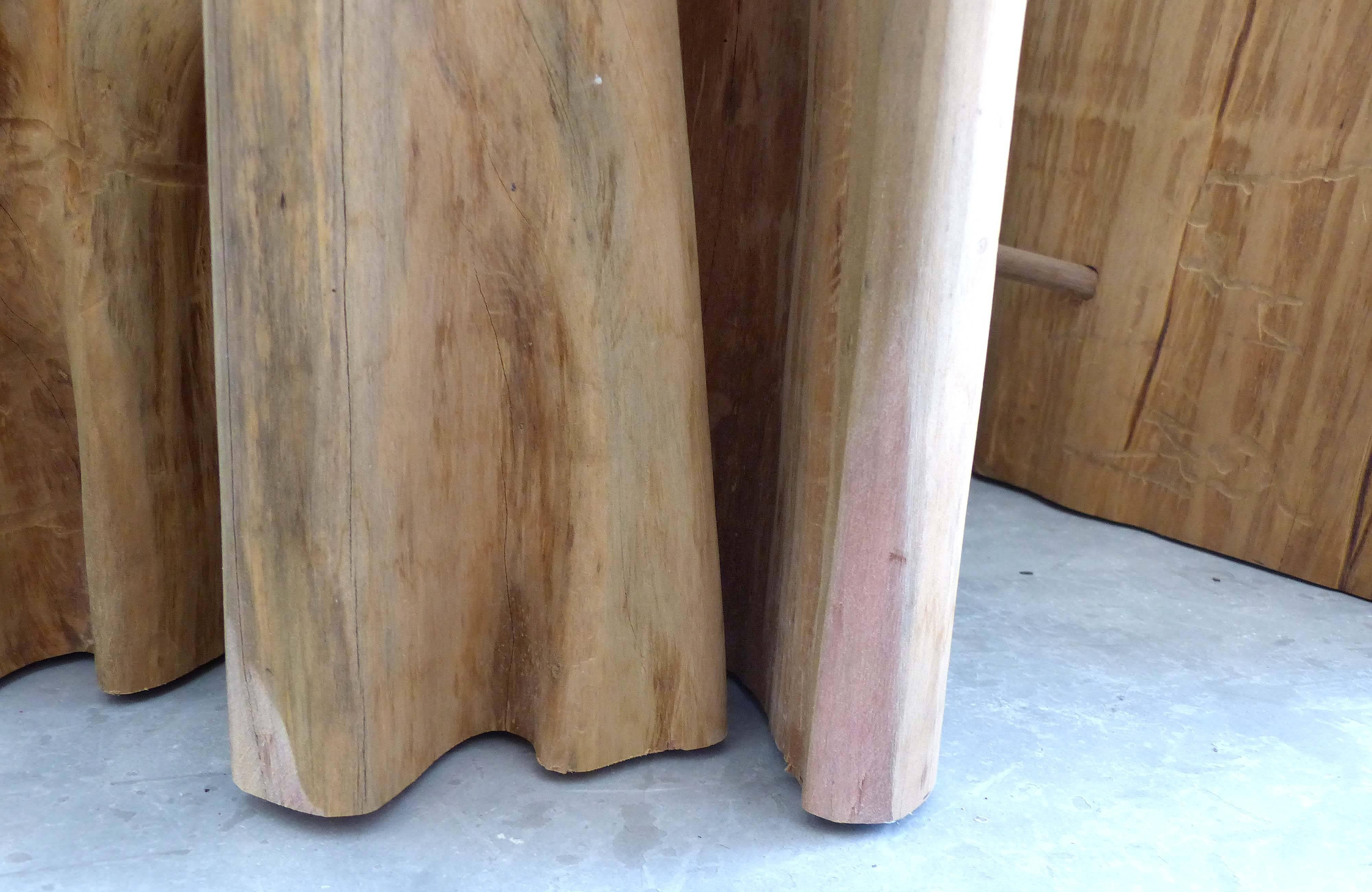 Contemporary Brazilian Amazon Guaranta Wood Table Base