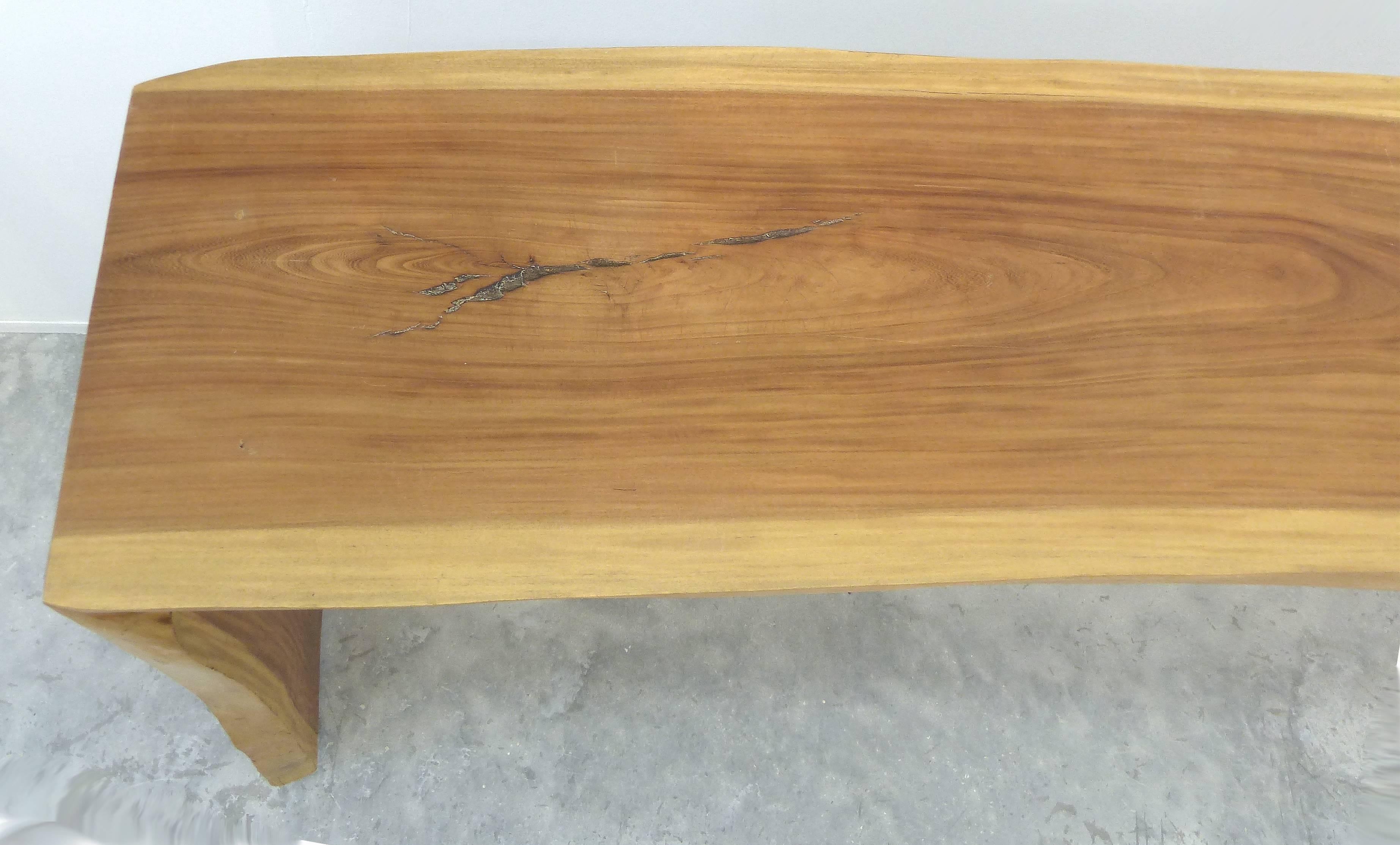 Guarapa Wood Console Table by Brazilian Contemporary Artist Valeria Totti In Good Condition In Miami, FL