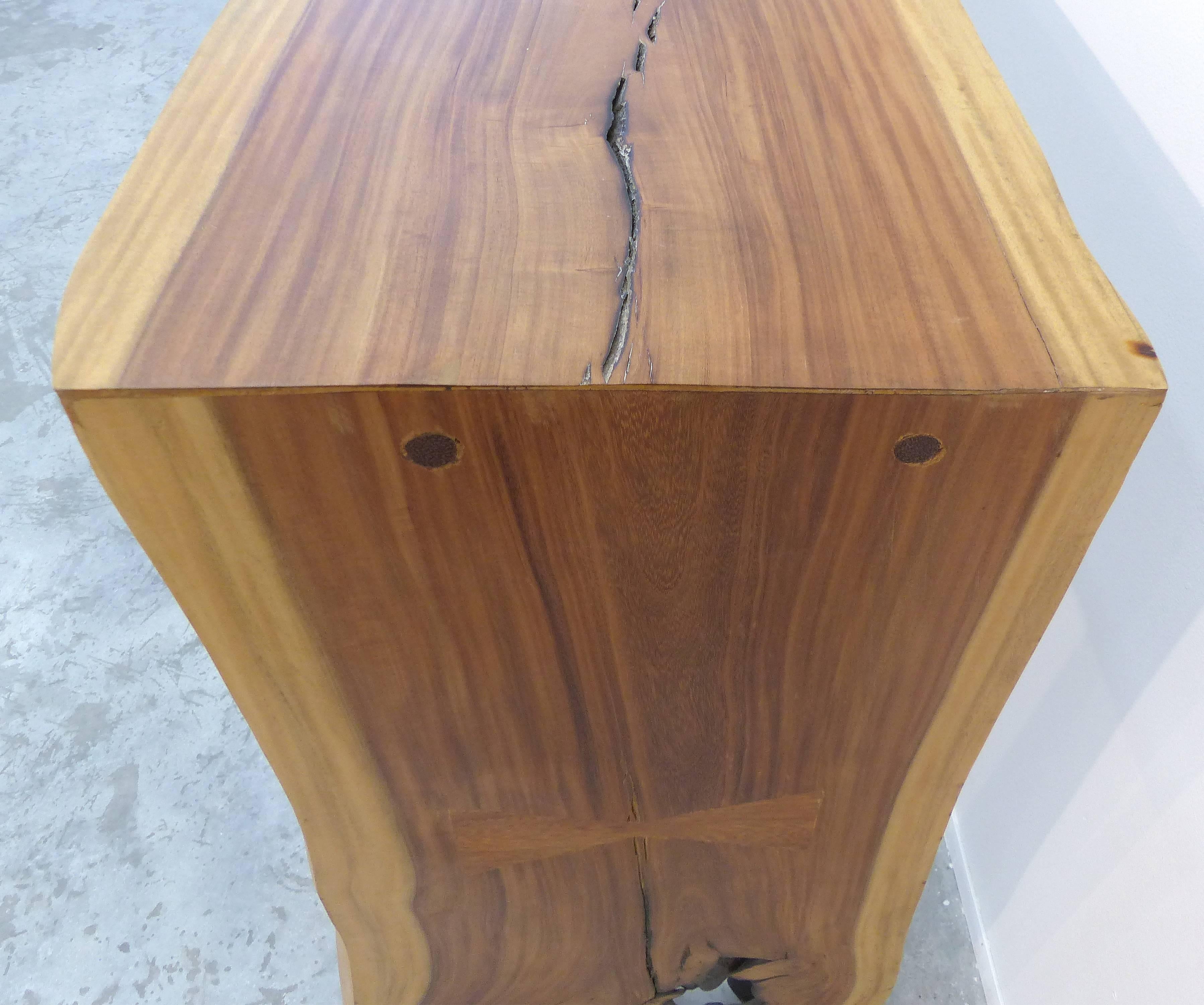 wood console table modern