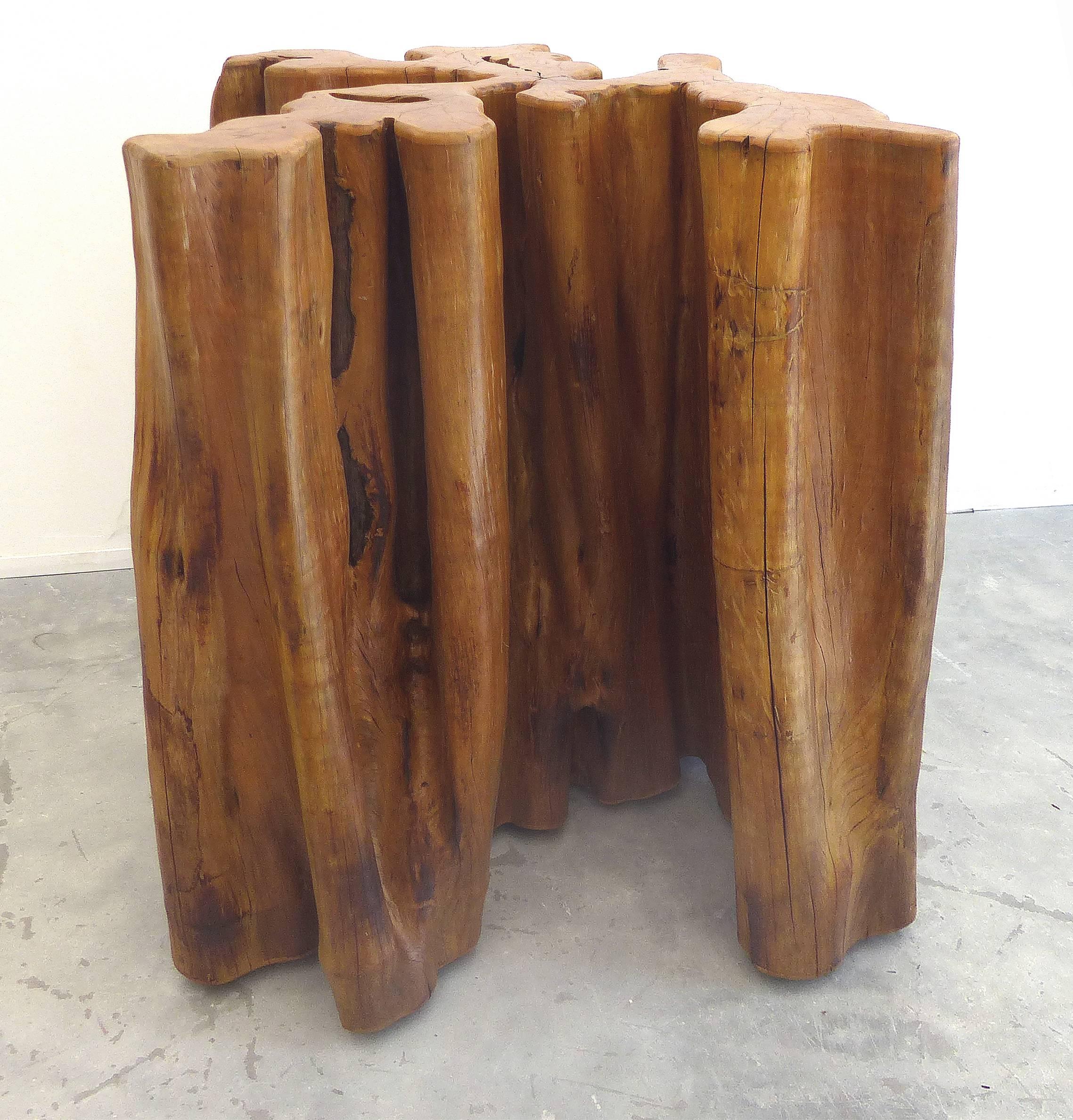 Organic Modern Sculptural Amazon Guaranta Table Base from Brazilian Artist Valeria Totti