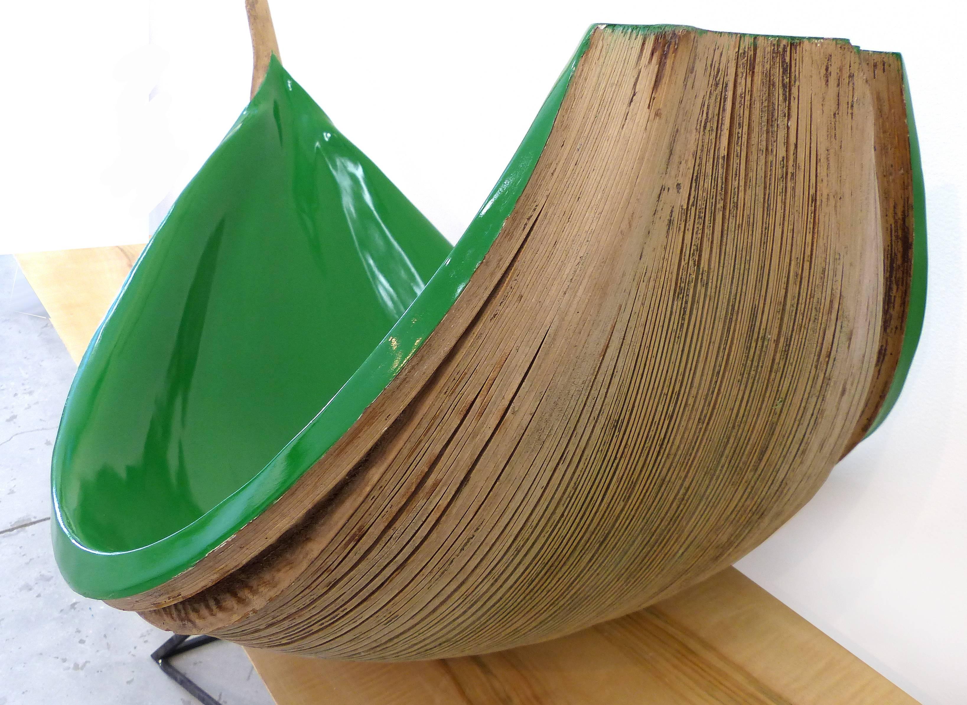 Organic Modern Brazilian Amazon Coconut Palm Frond Sculptural Bowl by Valeria Totti