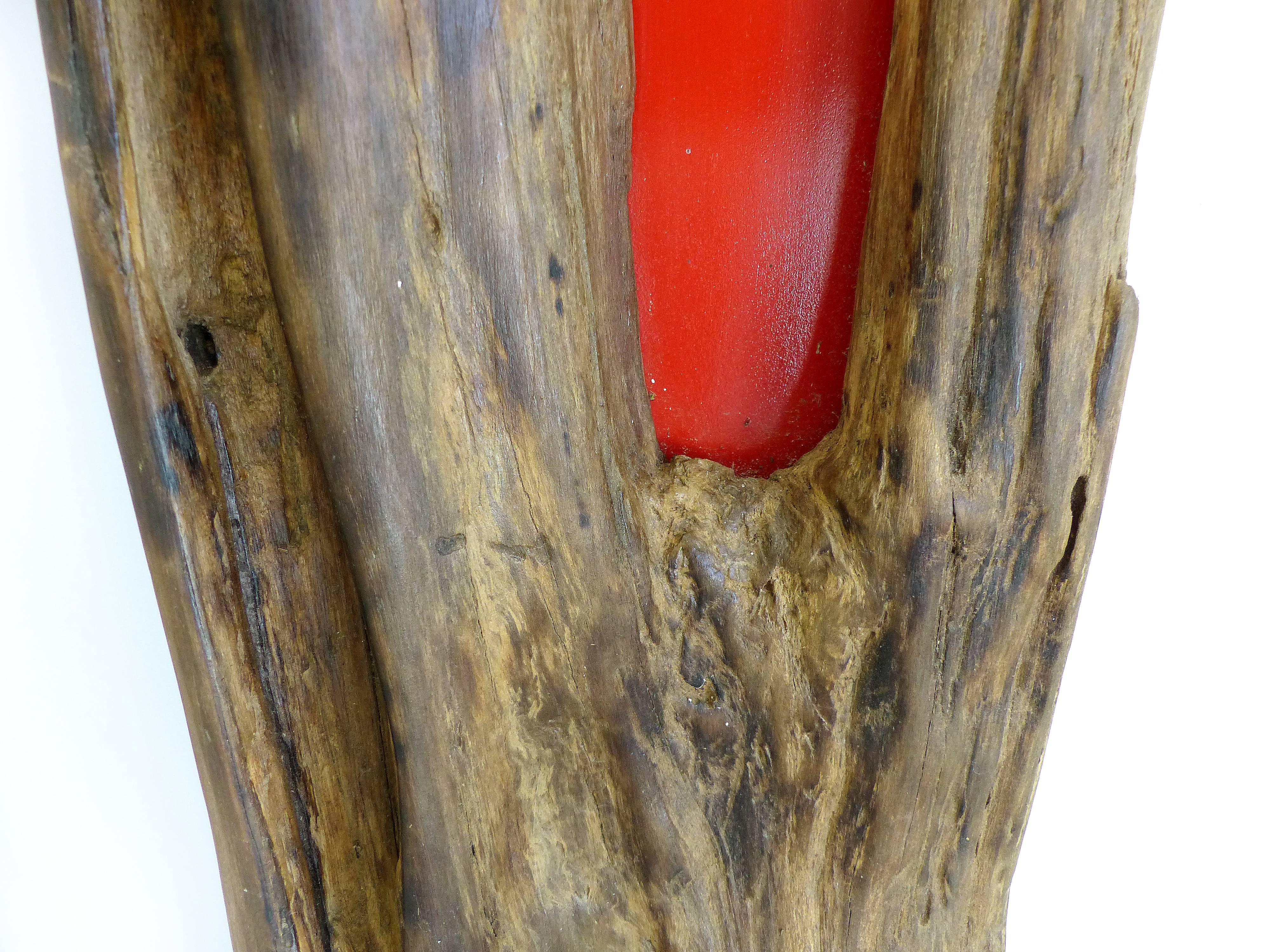 Pair of Reclaimed Wood Log Sculptures by Valeria Totti 2
