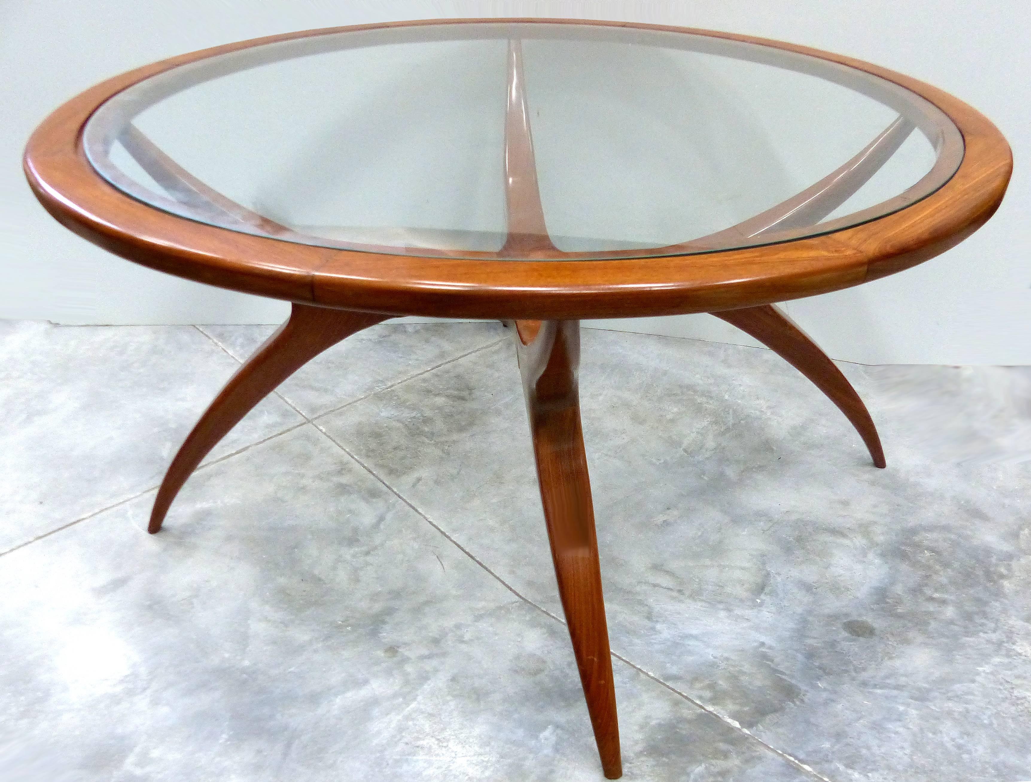 Mid-Century Modern Sculptural Wood Table by Giuseppe Scapinelli, Brazil, 1960s