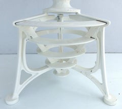 Turn of the Last Century Industrial Cast Iron Tables, Pair