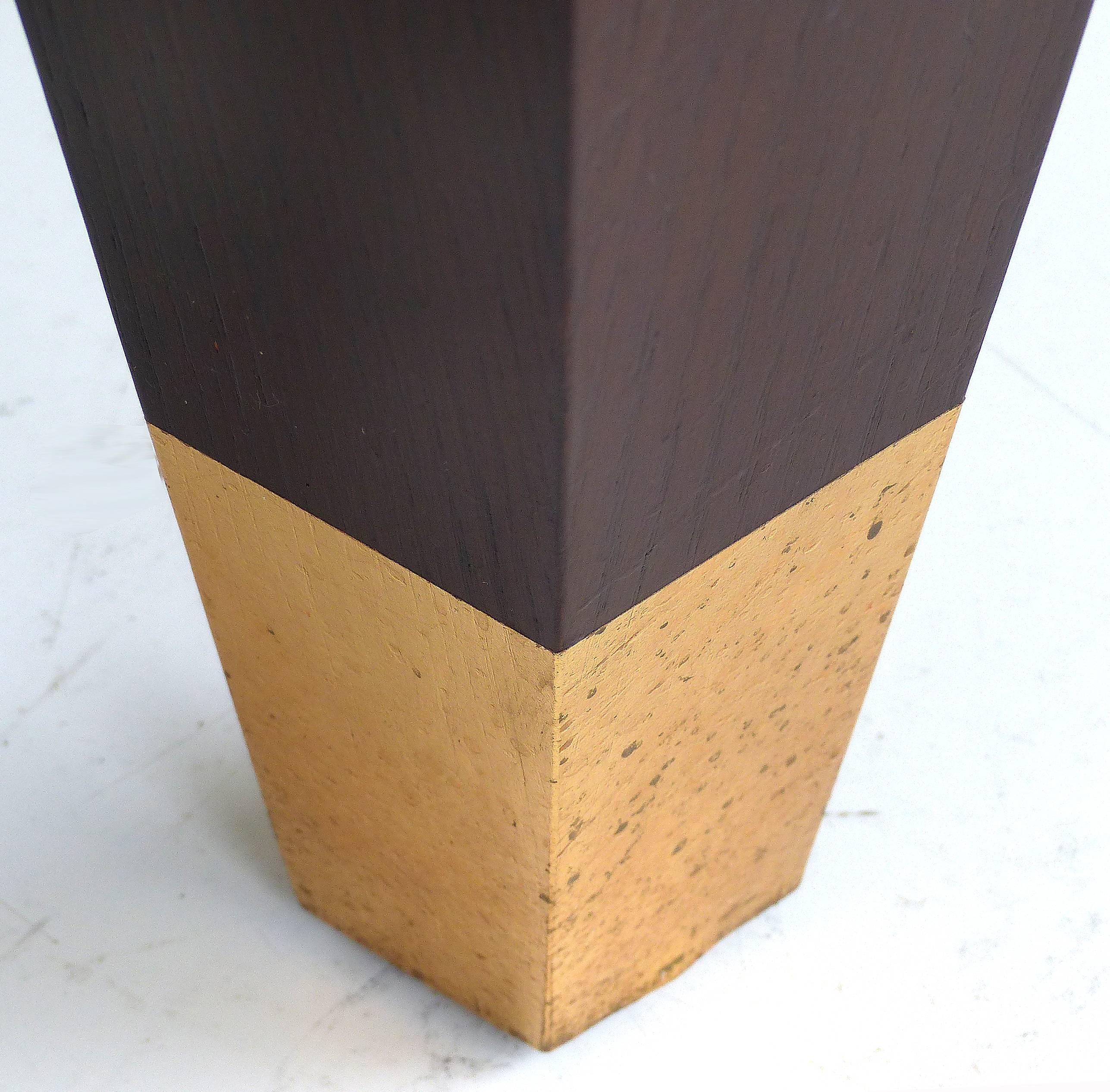American Vintage Donghia Console de Triomphe in Black Limba Wood