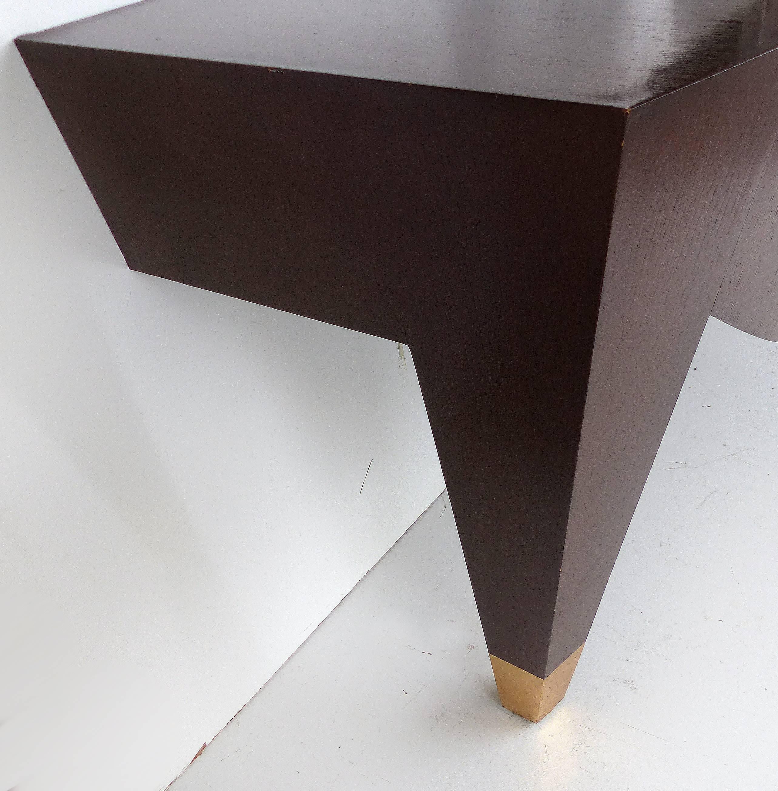 Gilt Vintage Donghia Console de Triomphe in Black Limba Wood