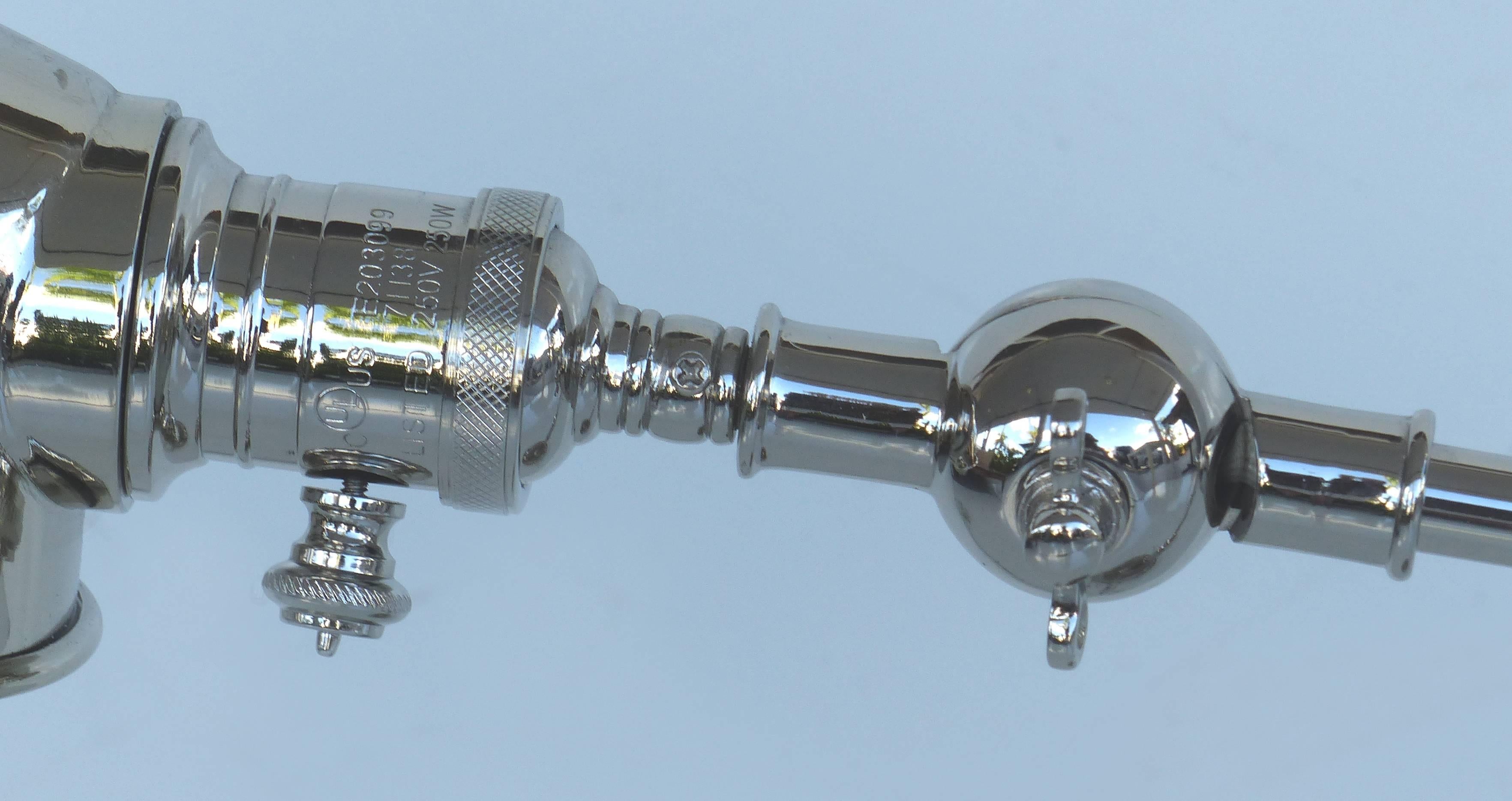 Fine Quality Adjustable Chrome Task Lamp with Pivoting Arm 2