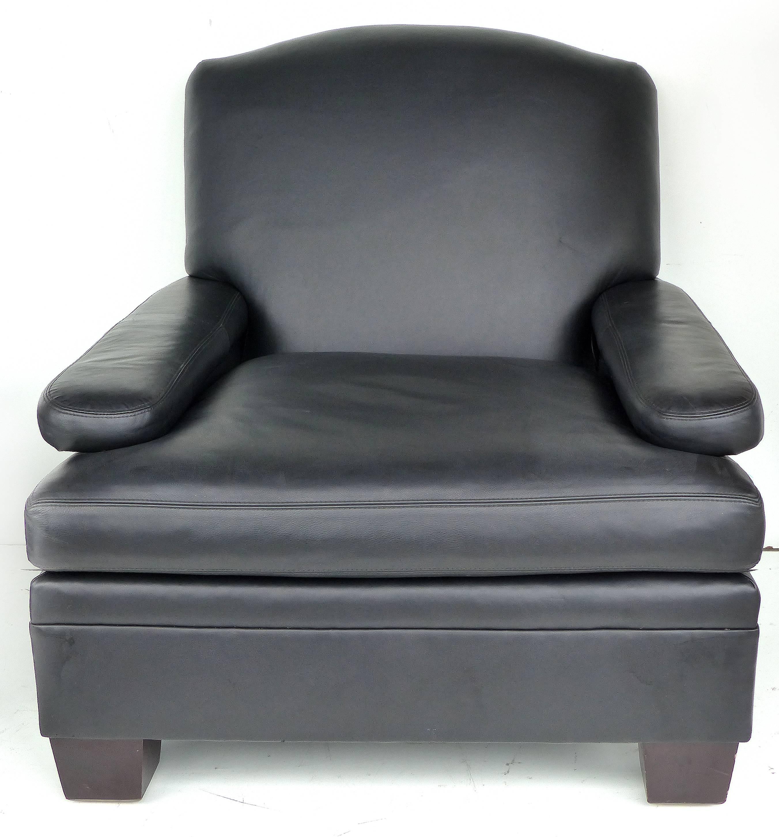 Ralph Lauren London Leather Club Chair with Matching Ottoman

Offered for sale is a Ralph Lauren London club chair with matching ottoman. A Classic made by Henredon Furniture Upholstery Division in North Carolina exclusively for Ralph Lauren. The