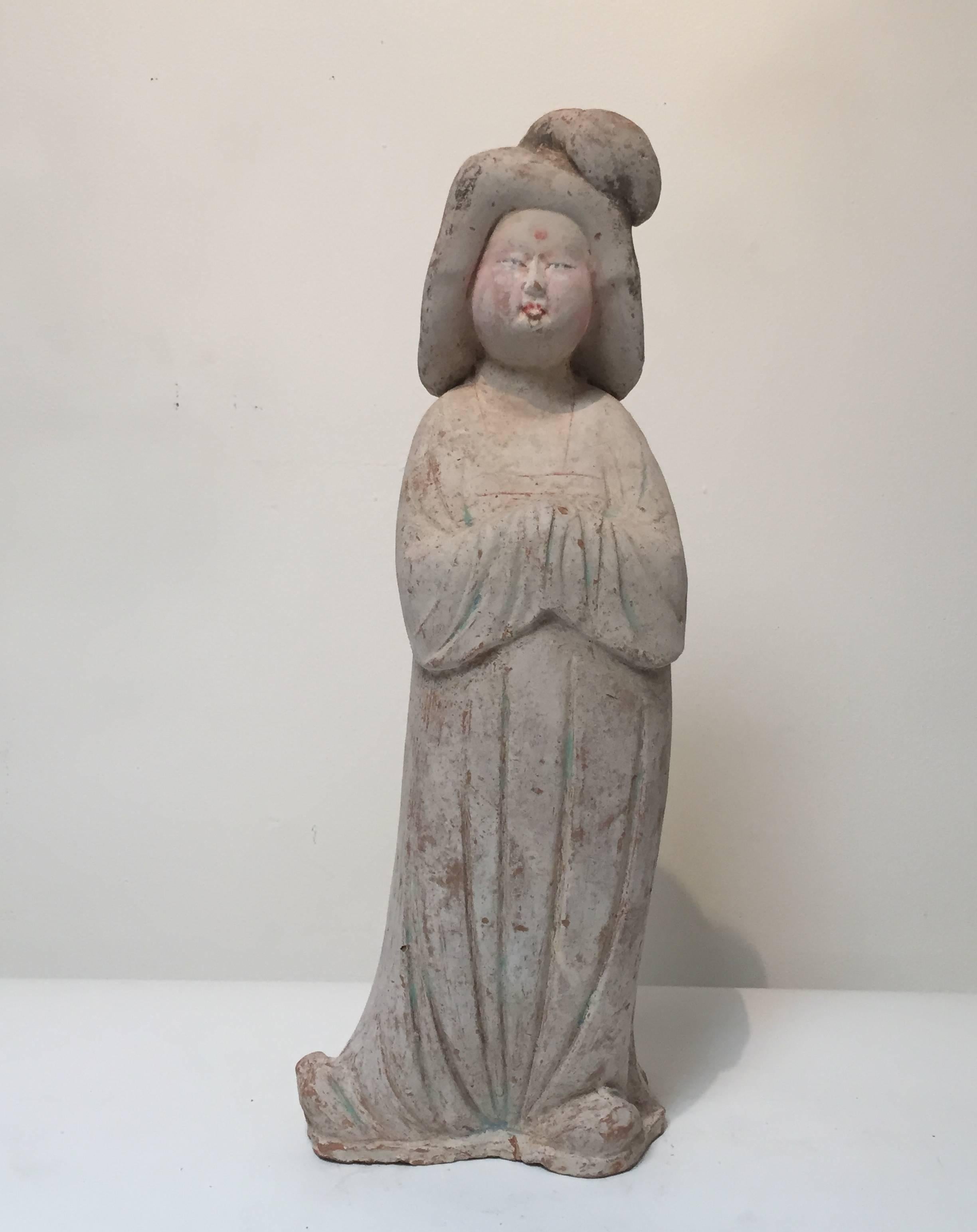 18th Century and Earlier 8th Century Tang Dynasty Court Lady For Sale