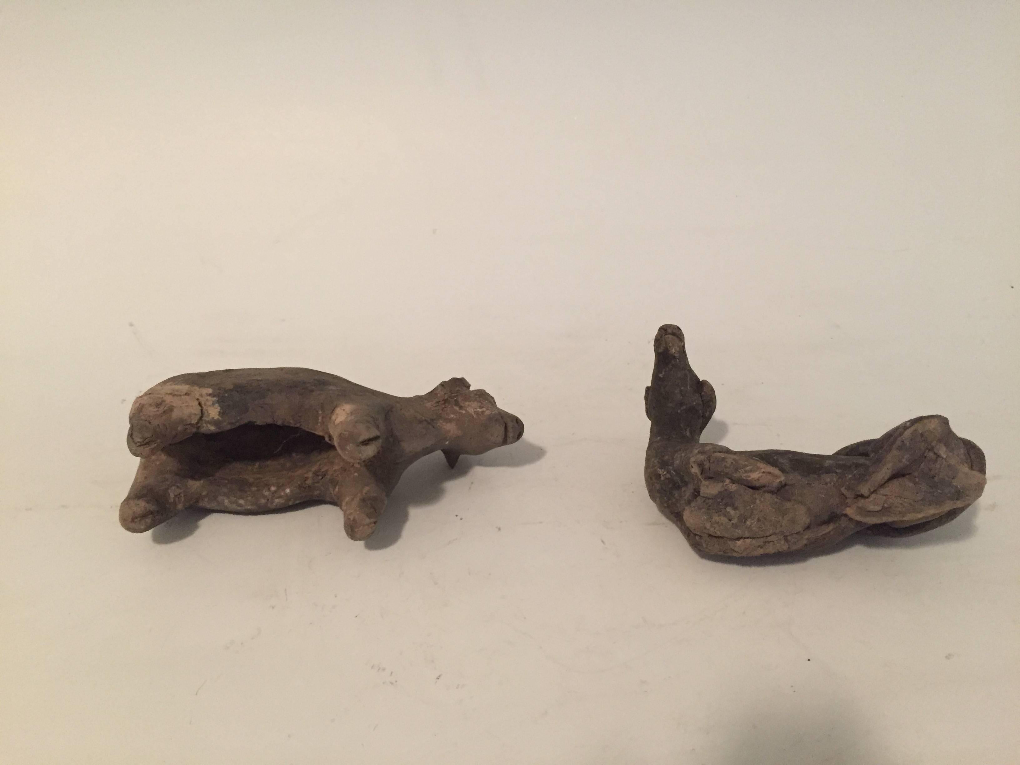Chinese Pair of Han Dynasty Animals For Sale