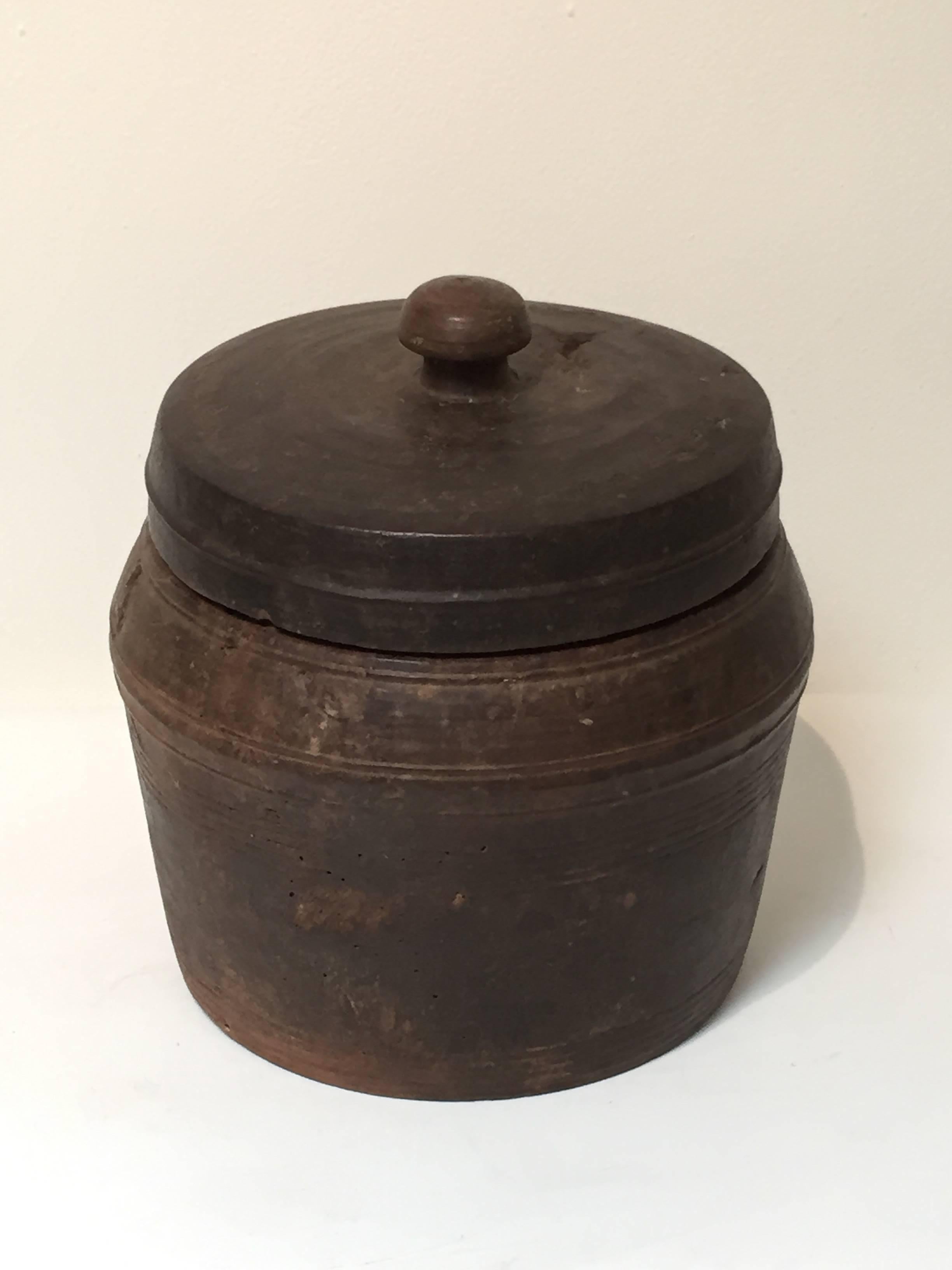 19th Century Tibetan Wooden Containers 1