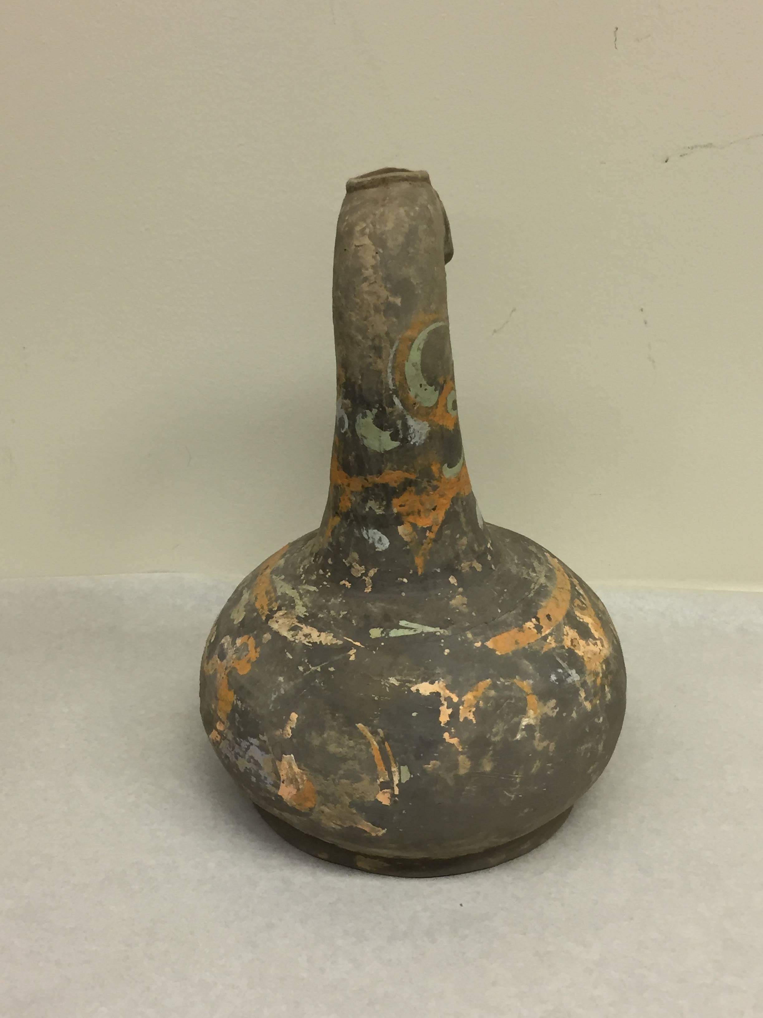 Antique Pottery Jar from The Han Dynasty  In Good Condition For Sale In Los Angeles, CA