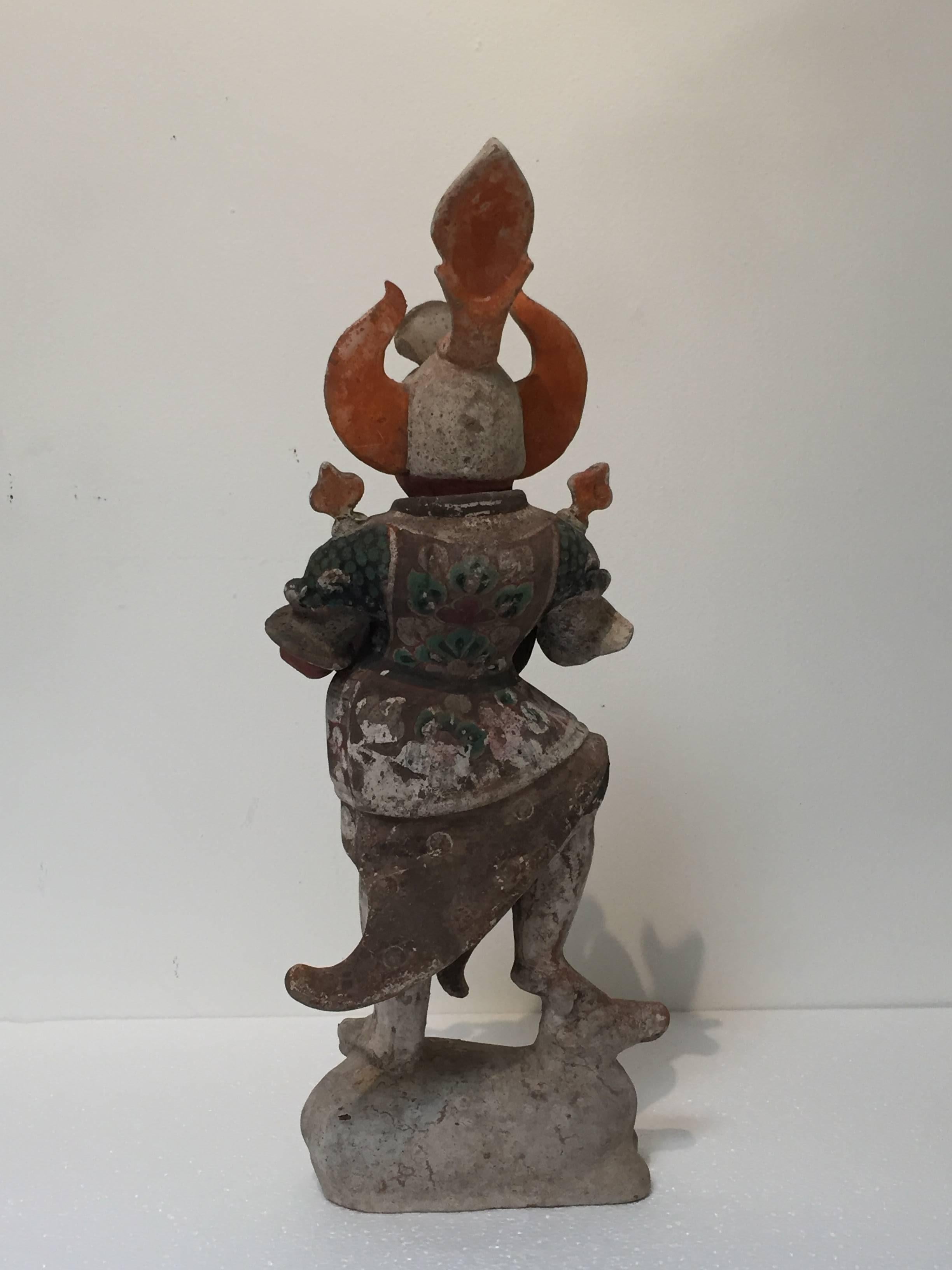 Chinese 8th Century Tang Dynasty Guardian Figure