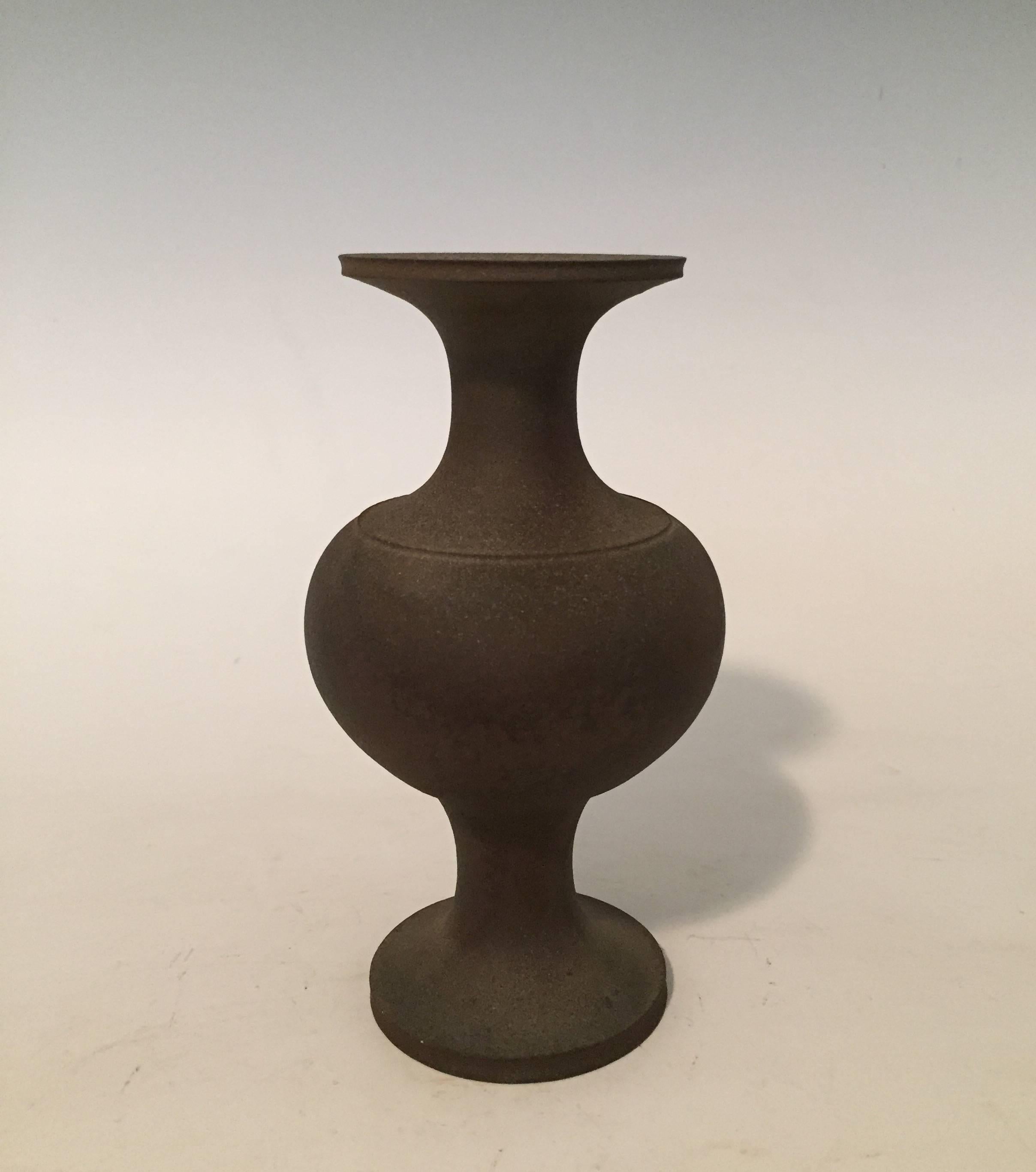 Set of Four Contemporary Stoneware Vases by Koji Toda 4