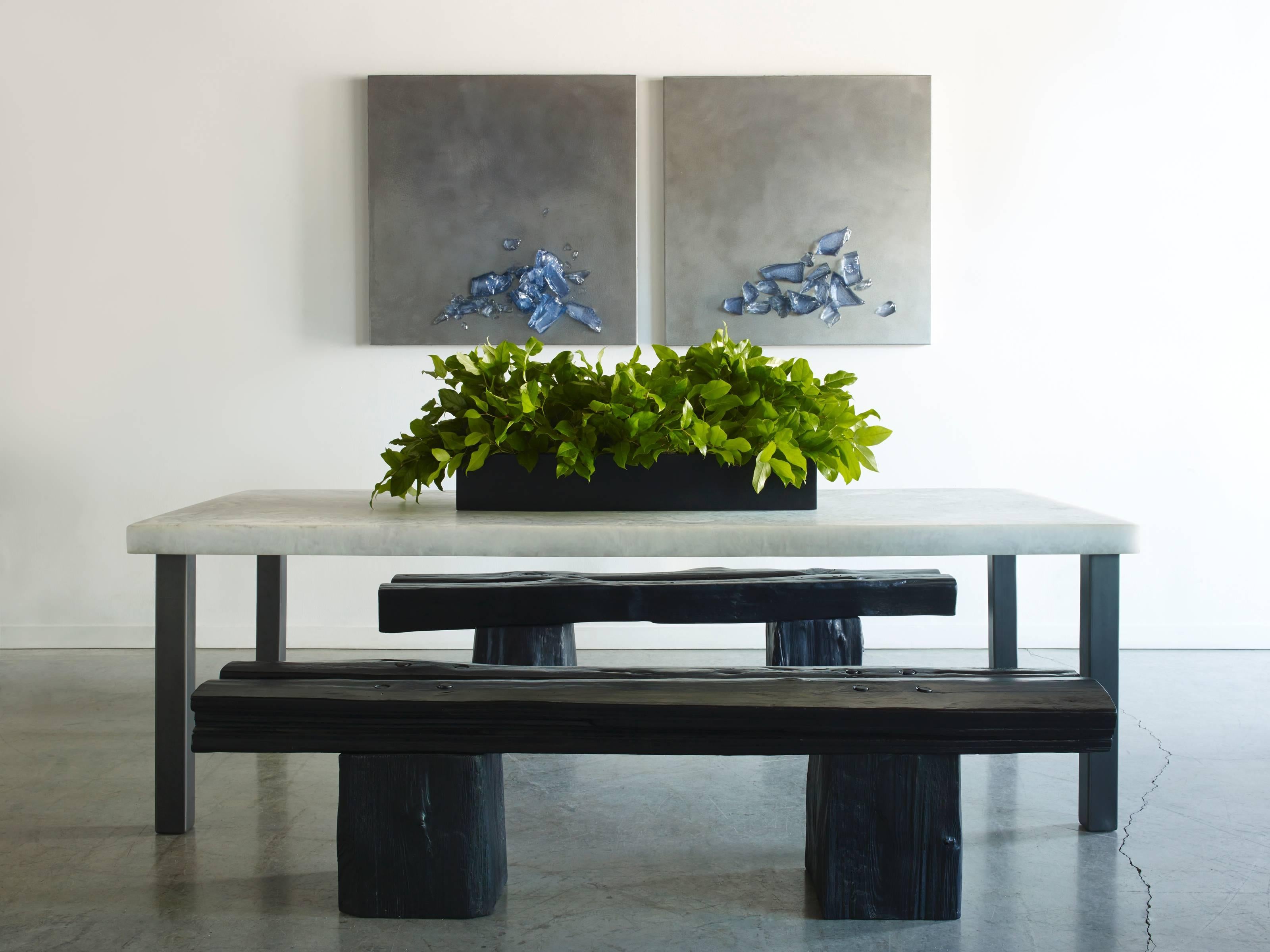 Contemporary Sturdy Dining Table For Sale