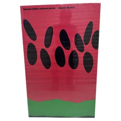 "Herman Miller Summer Picnic August 20, 1971" Lacquer Screen Print by Frykholm
