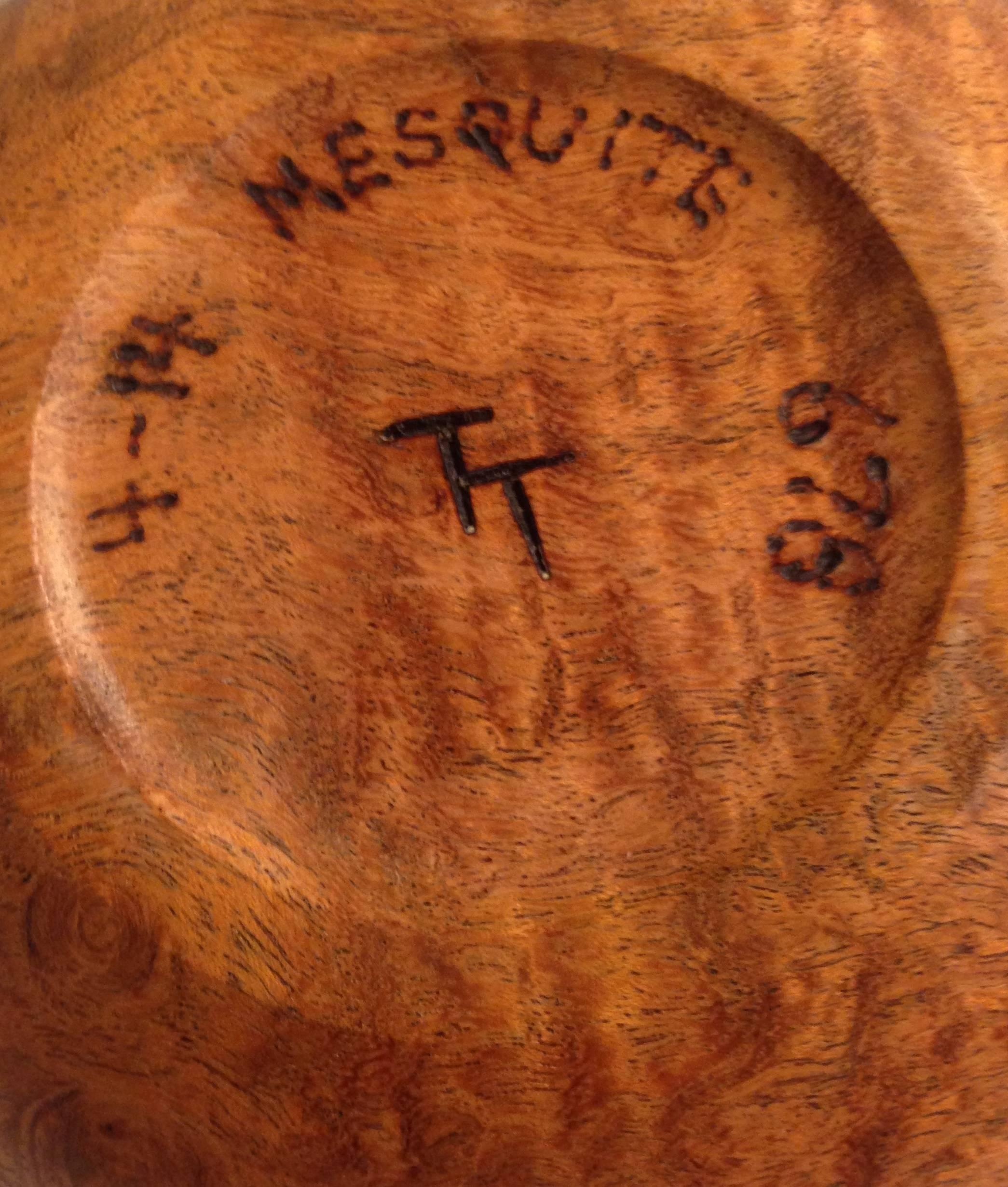 Rustic Natural Edge Mesquite Bowl