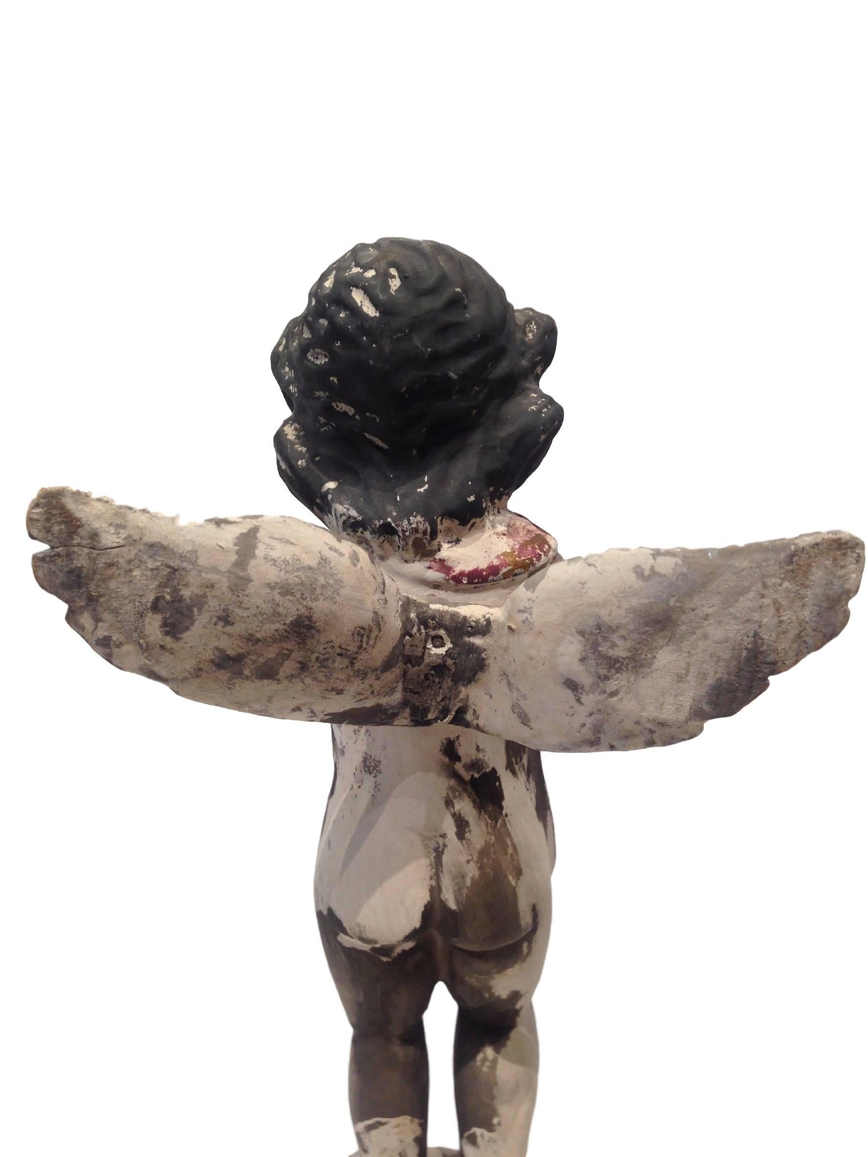 Paar musikalische Cherub-Statuen im Zustand „Gut“ im Angebot in Dallas, TX