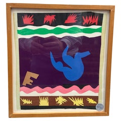 Print from the “Jazz” Series, “Le Toboggan” After Henri Mattise