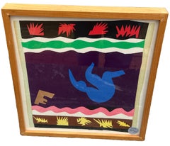 Print from the “Jazz” Series, “Le Toboggan” After Henri Mattise