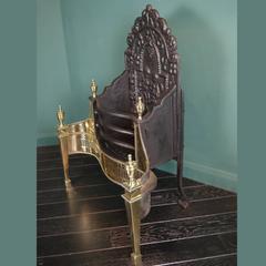 Brass Fireplace Dog Grate by Thomas Elsley