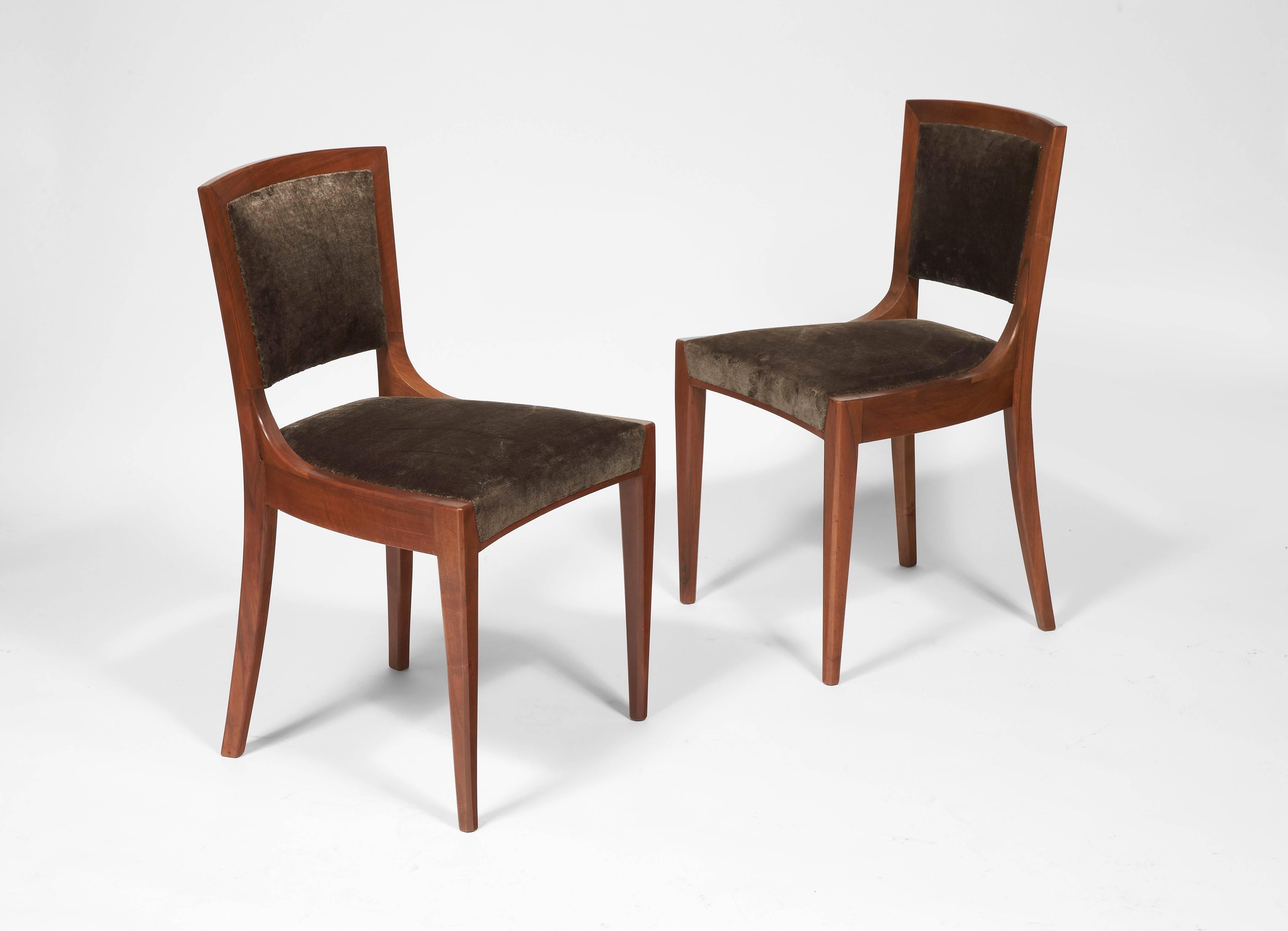 Set of eight chairs 