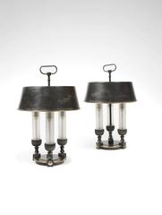Pair of Lamps "Bouillottes" by Gilbert Poillerat, circa 1940