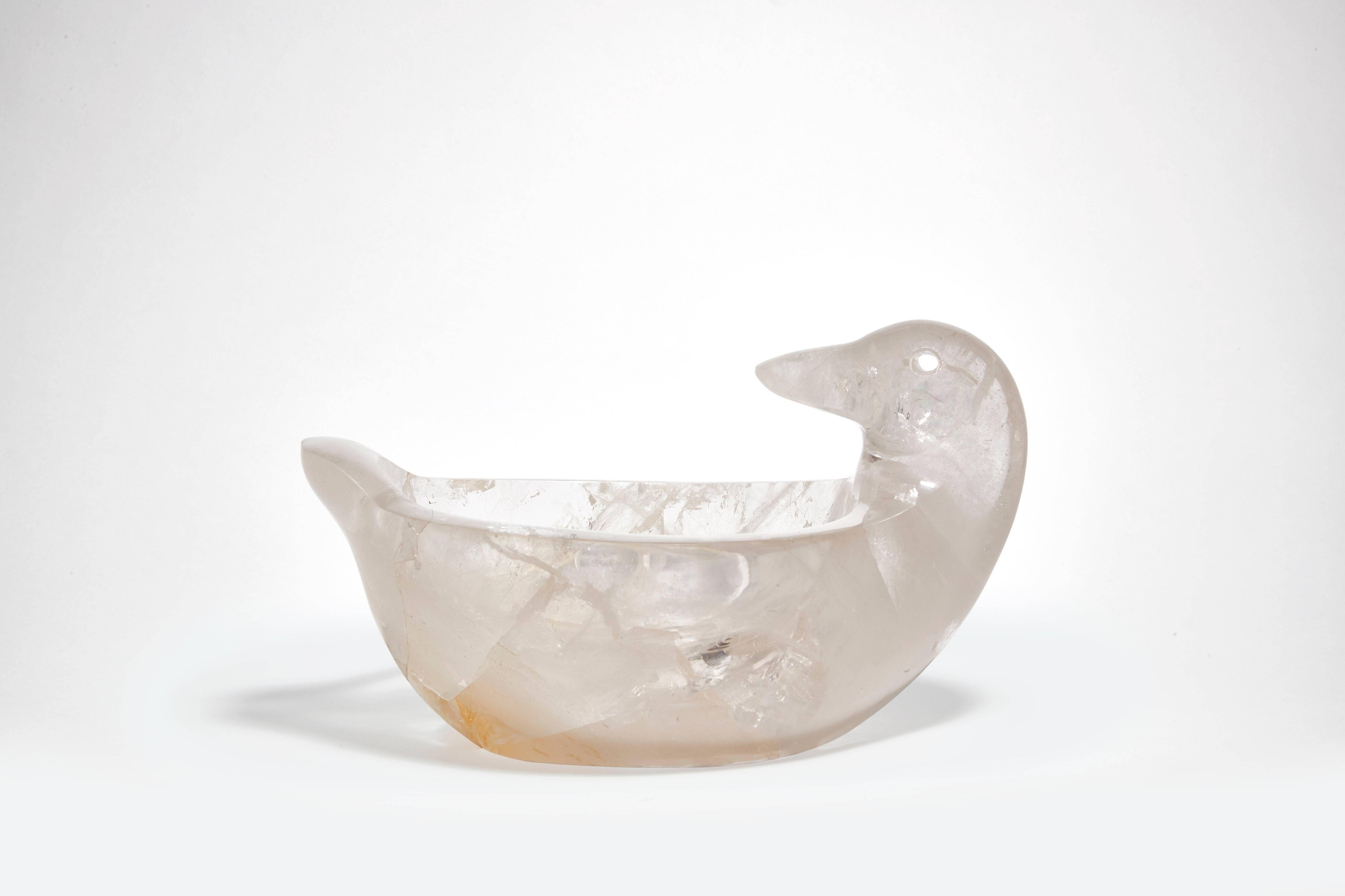 Bird bowl, 2015
Rock crystal.