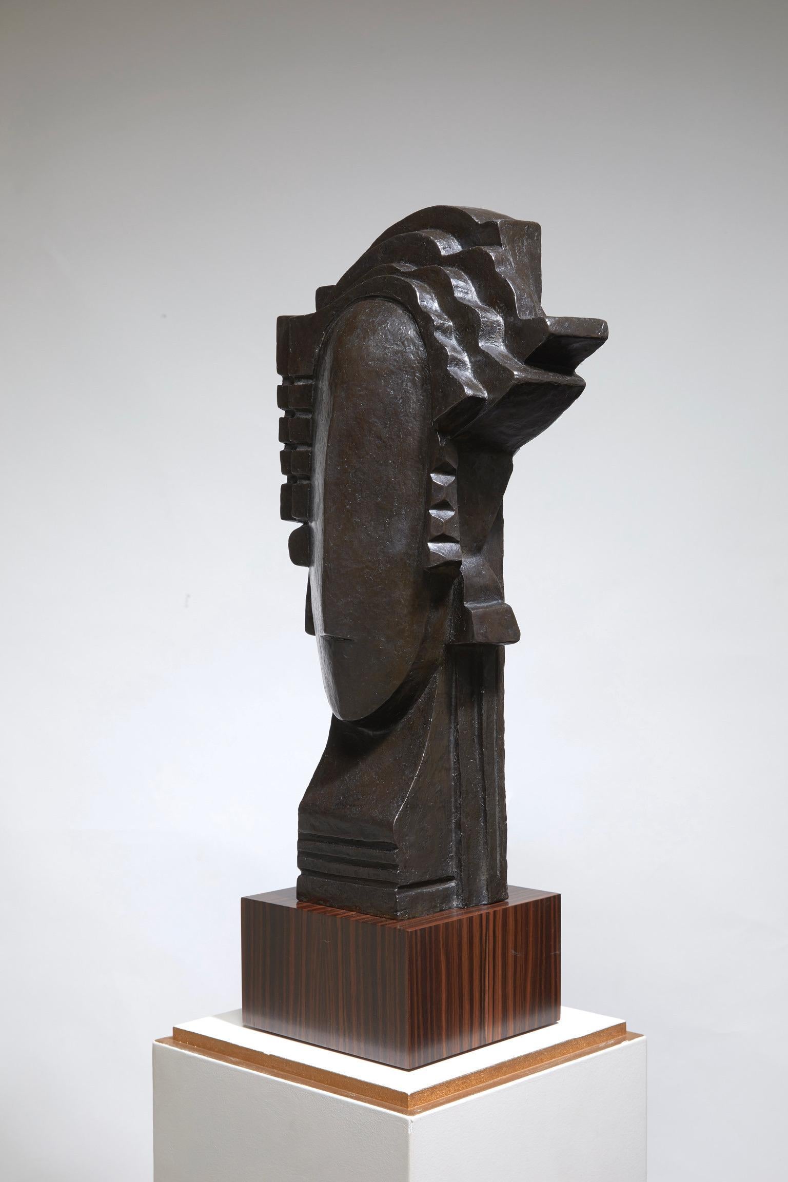 „Saphir“-Skulptur von Kelli Bedrossian, 2016 (Patiniert) im Angebot