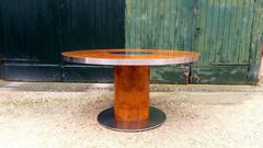 Table de salle à manger Willy Rizzo modèle "Savage" pour Mario Sabot:: circa 1970