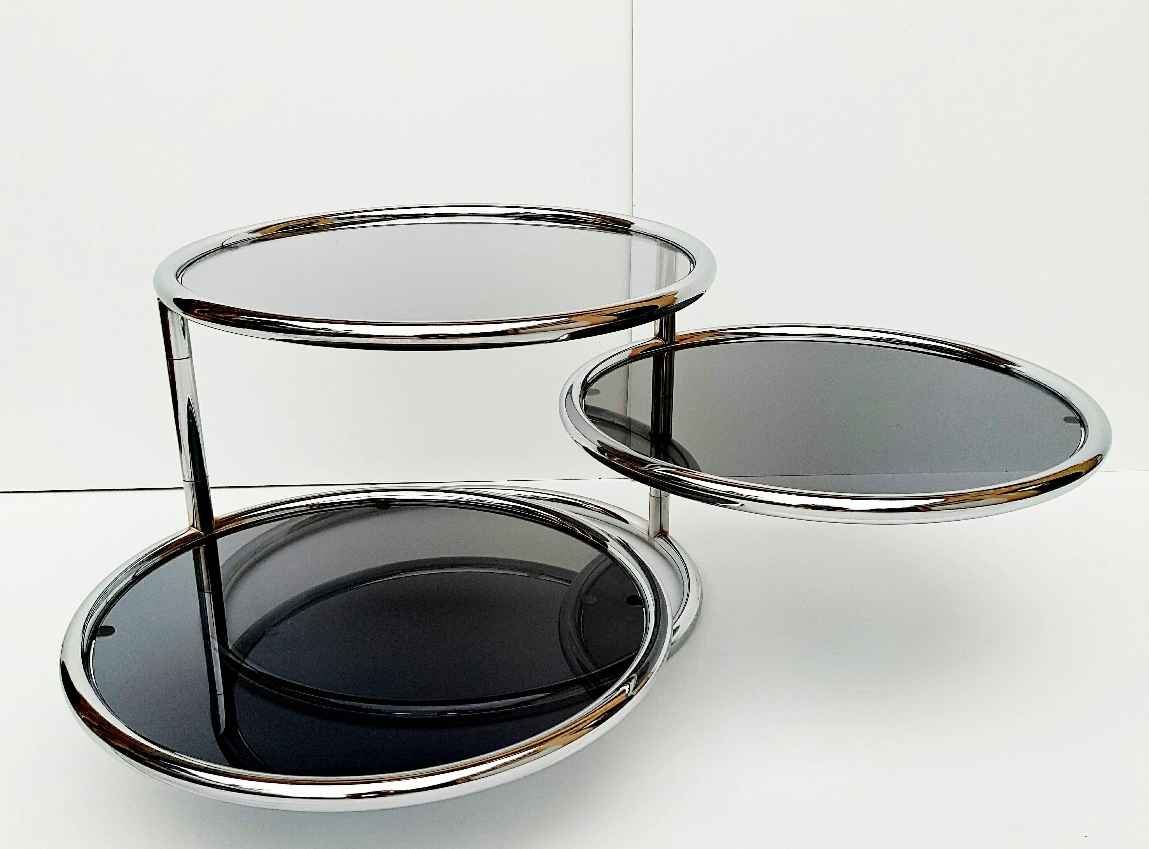20th Century Mid-Century Mechanical Cocktail Table Attributed to Milo Baughman, 1970s