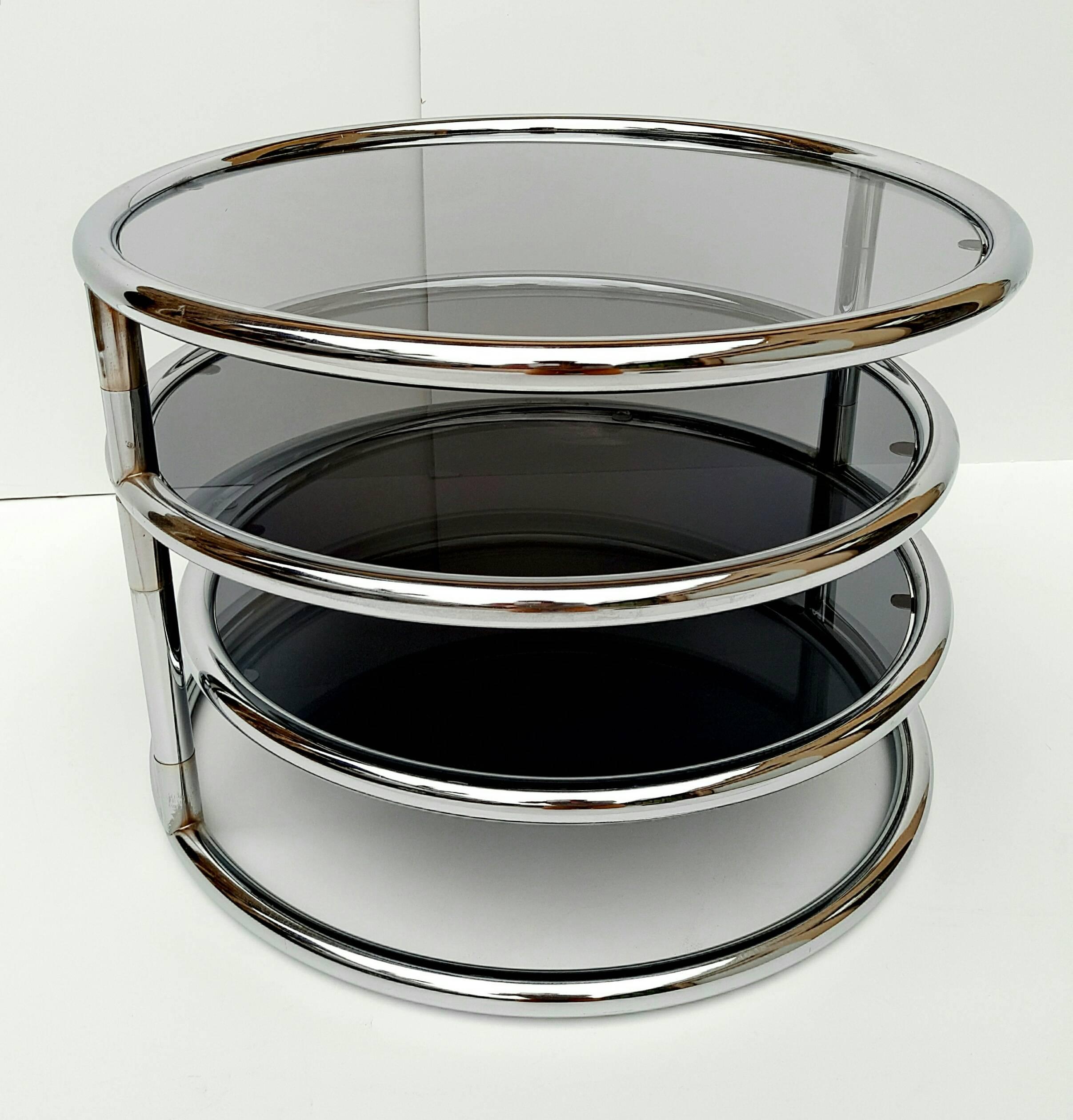 Mid-Century Mechanical Cocktail Table Attributed to Milo Baughman, 1970s 1