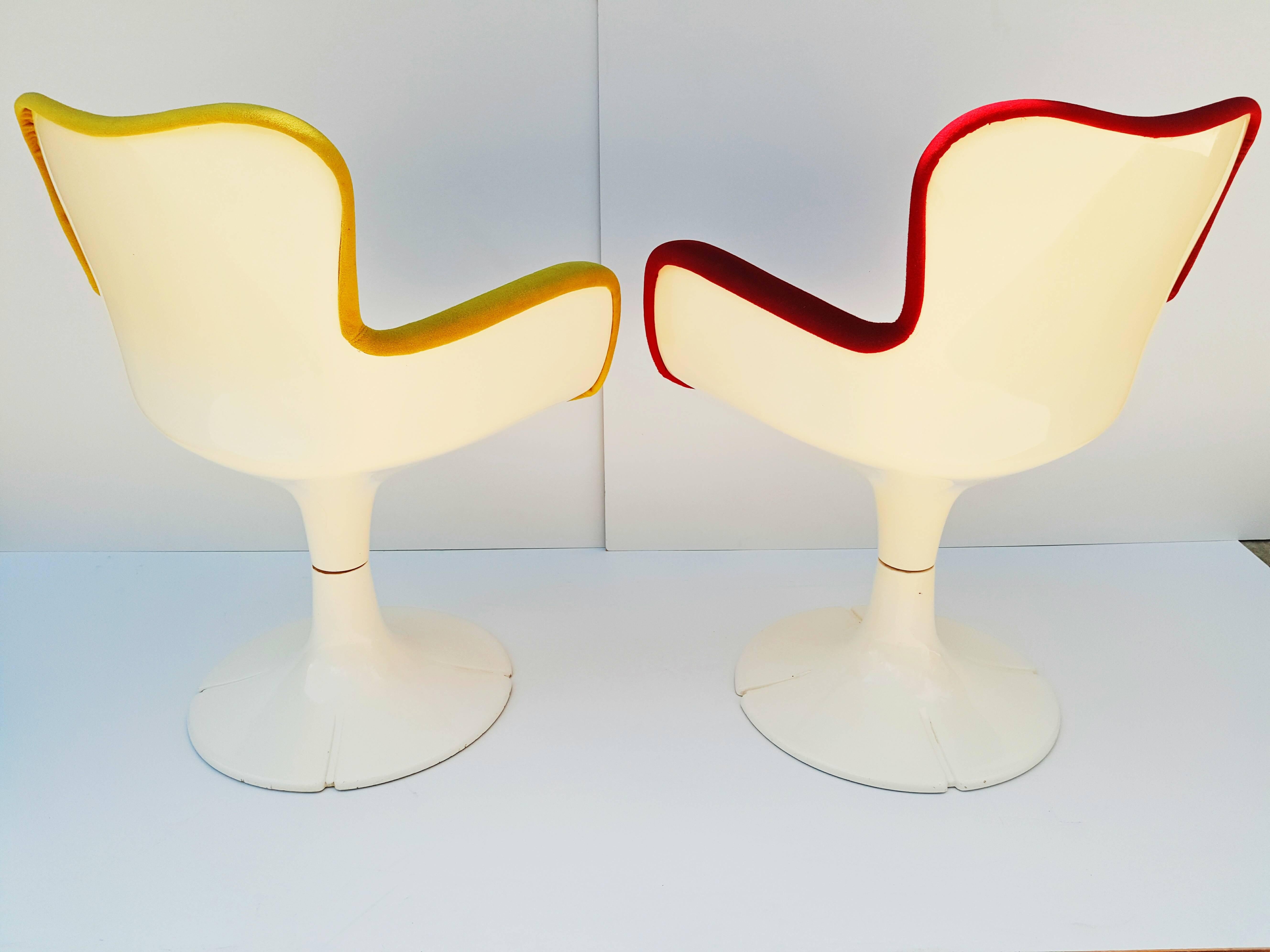 Français Rare fauteuils Christian Adam « Trfle » pour Airborne, années 1960