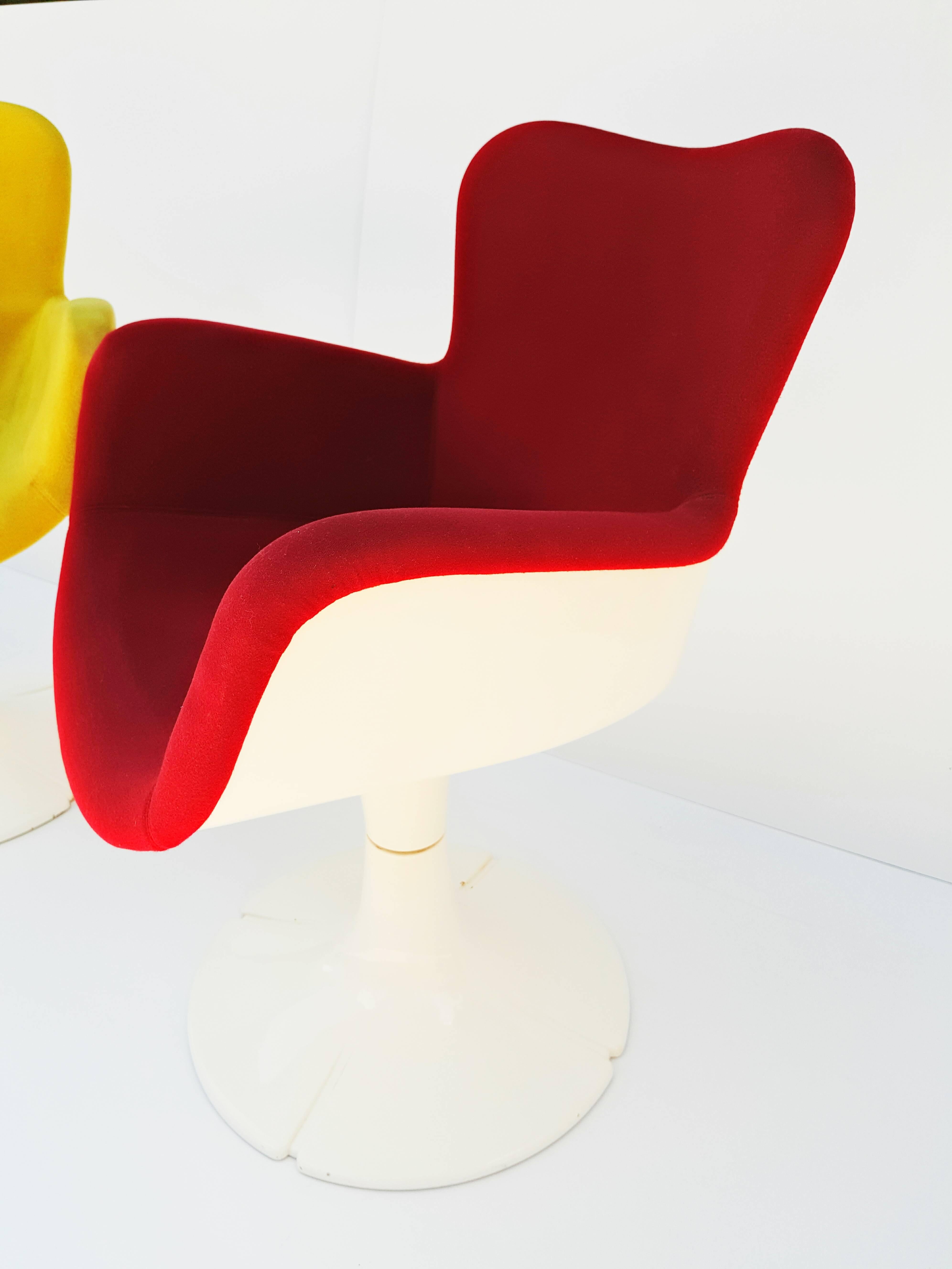 20ième siècle Rare fauteuils Christian Adam « Trfle » pour Airborne, années 1960