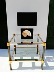 Rare Resin and Shell Table Lamp by Pierre Giraudon, 1970s