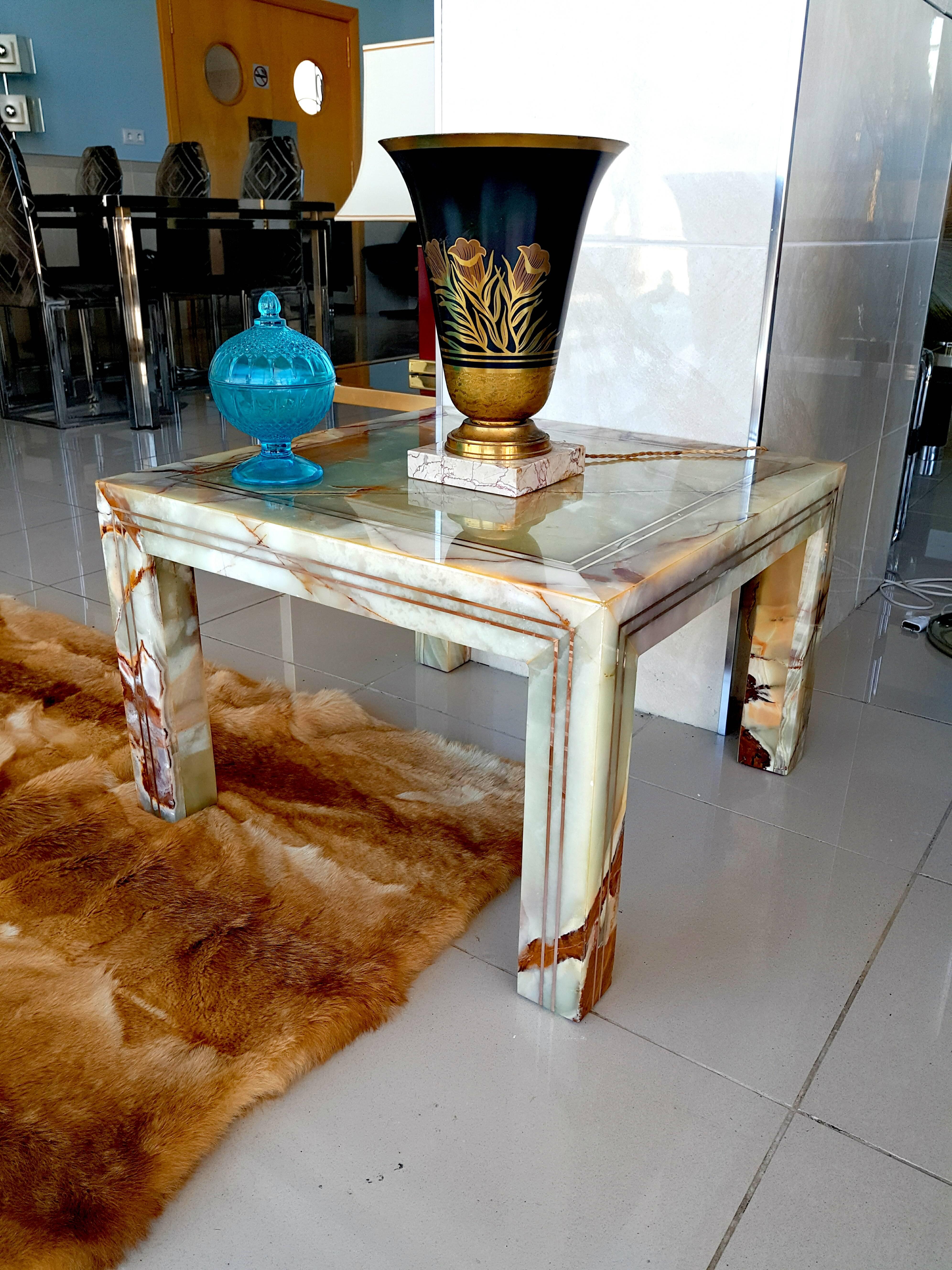 Rare Pair of Italian Marble End Tables, 1970s 4