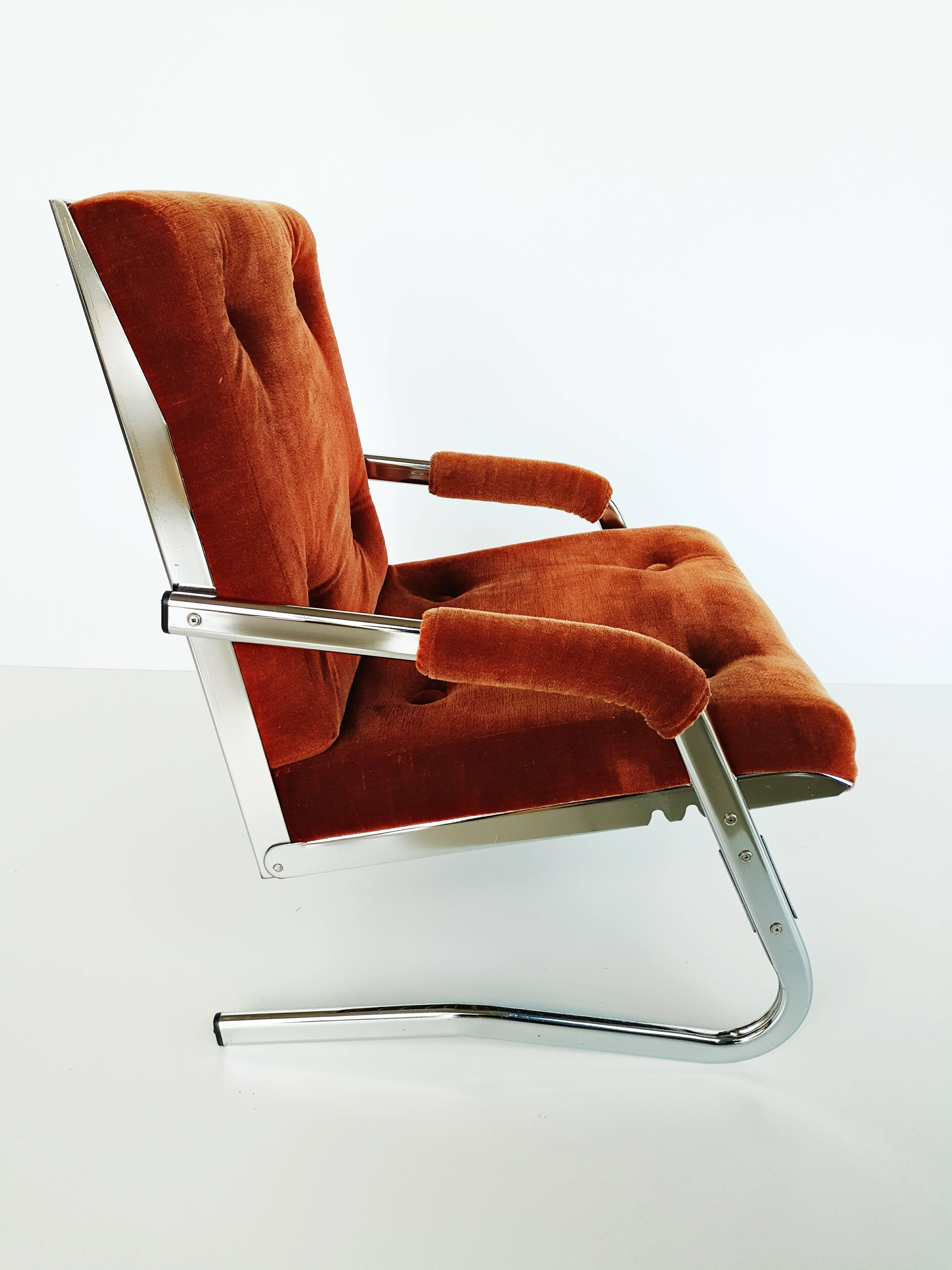 French Lounge Armchair by Pierson, 1970s 2