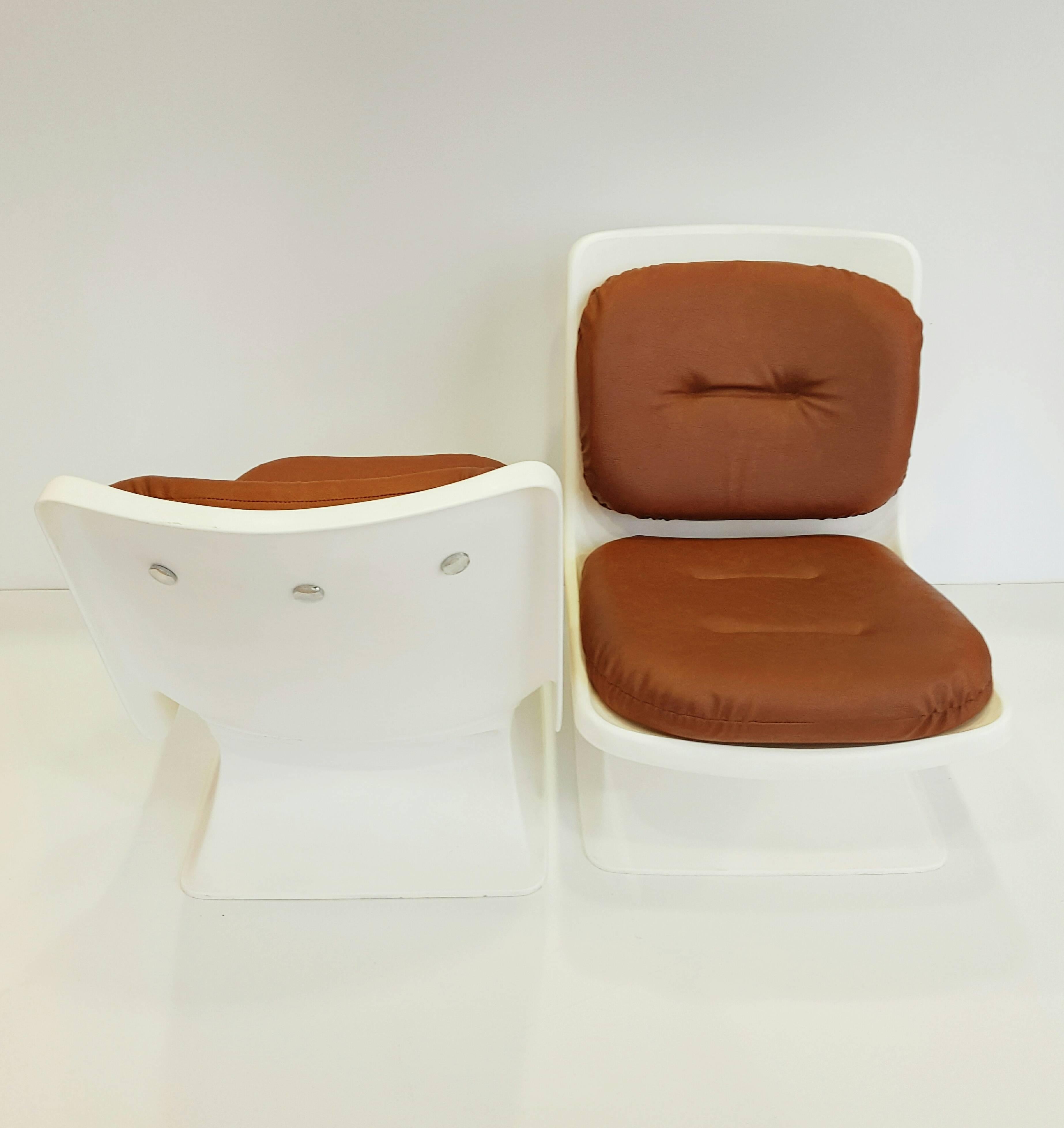20th Century Albert Jacob Armchairs for Grosfillex, 1970s