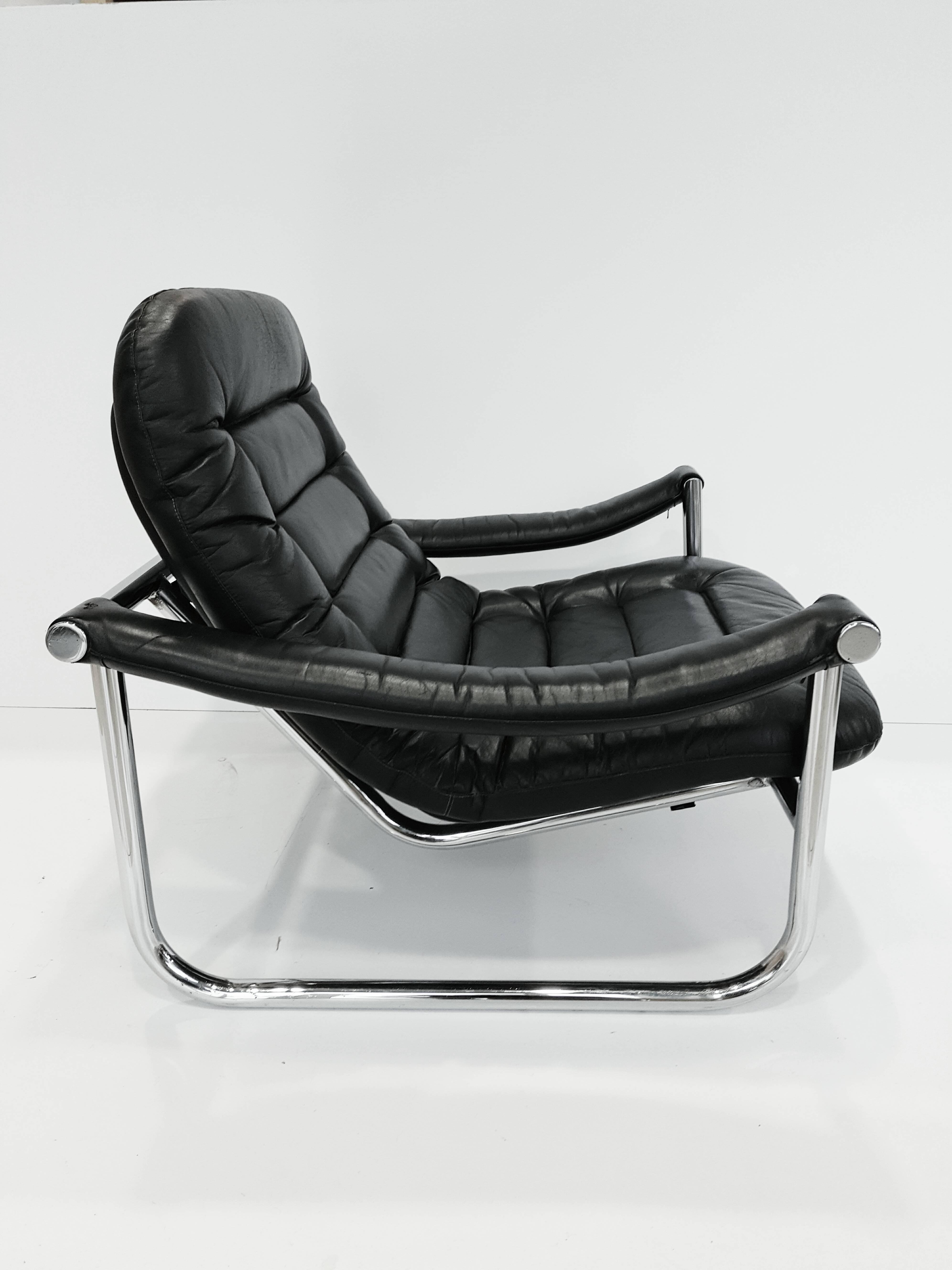 Spanish Rare Pair of Maga Lounge Chair, circa 1970