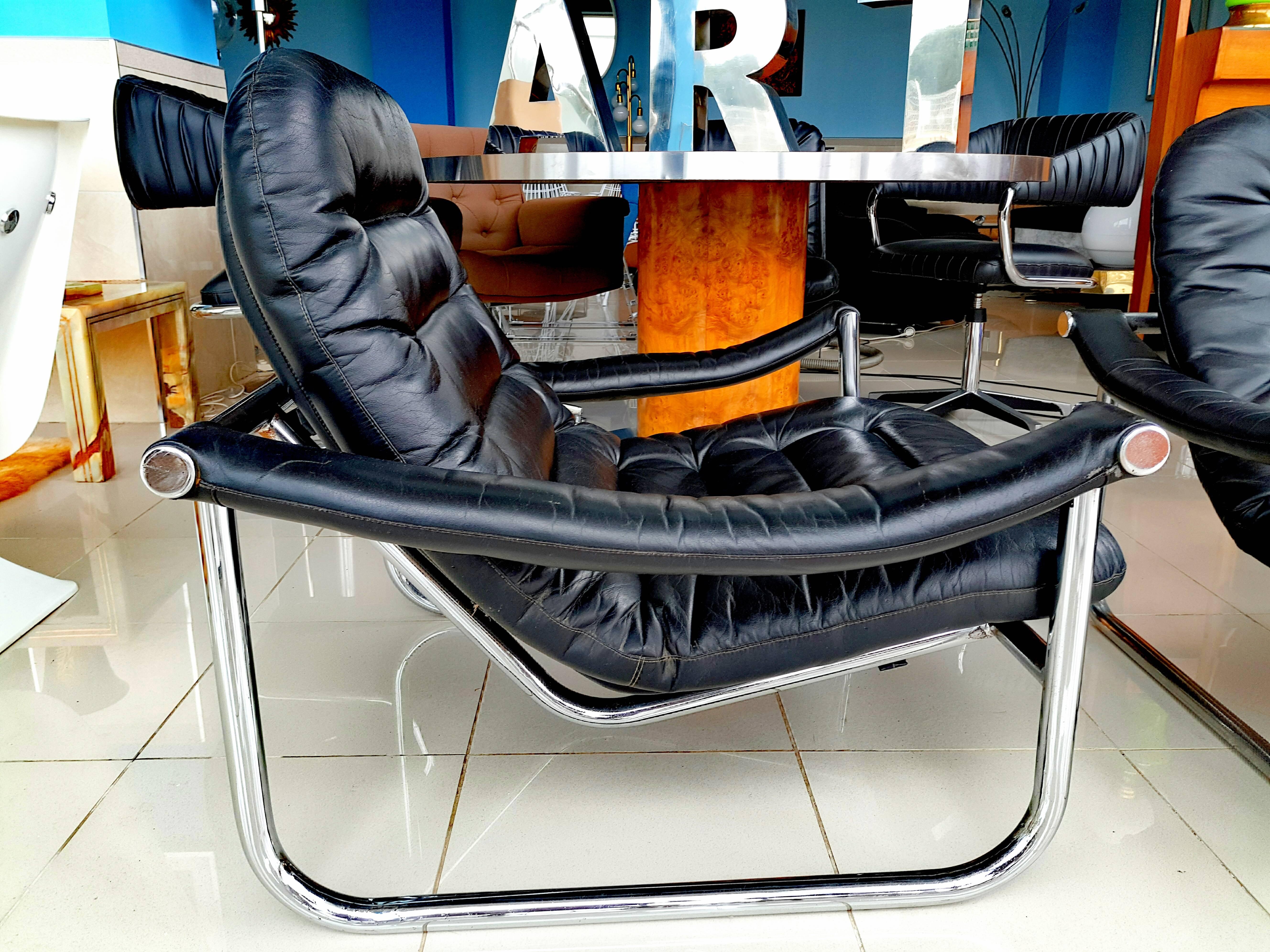 Rare Pair of Maga Lounge Chair, circa 1970 4