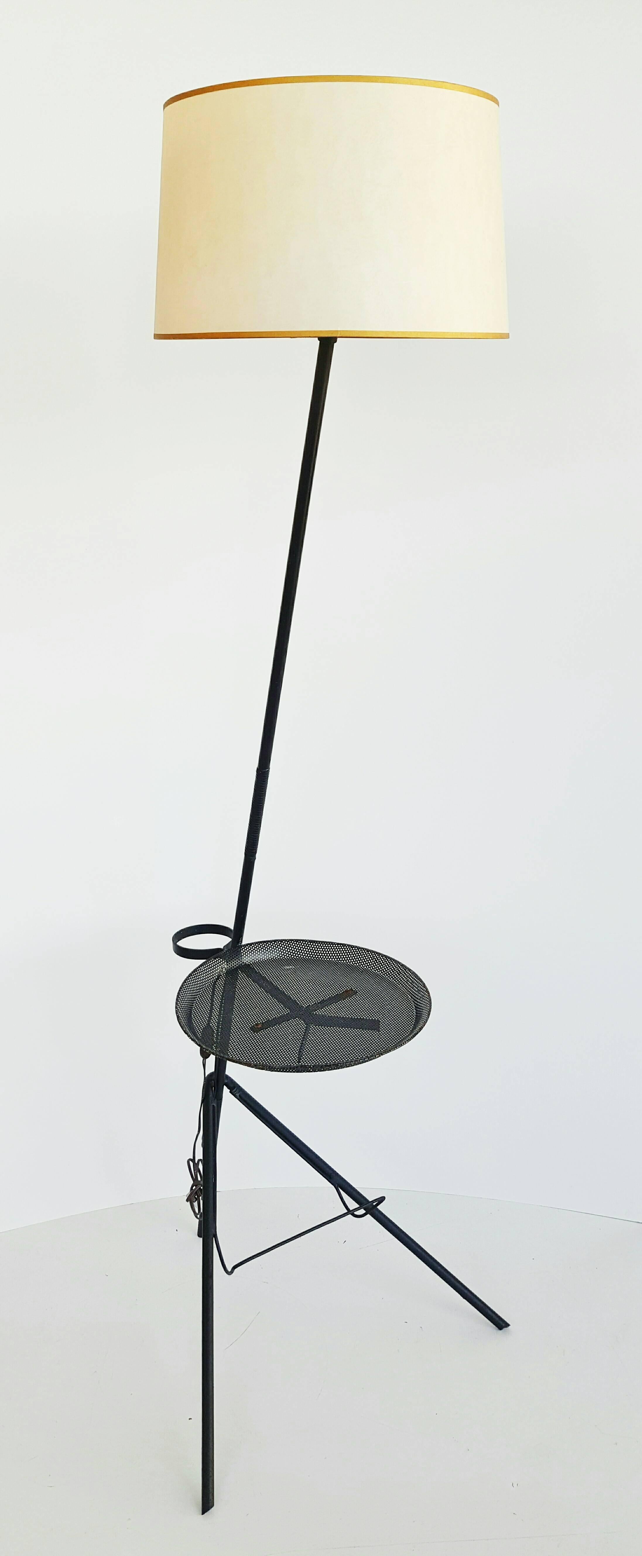 French Attributed to Mathieu Matégot Floor Lamp, France, 1950