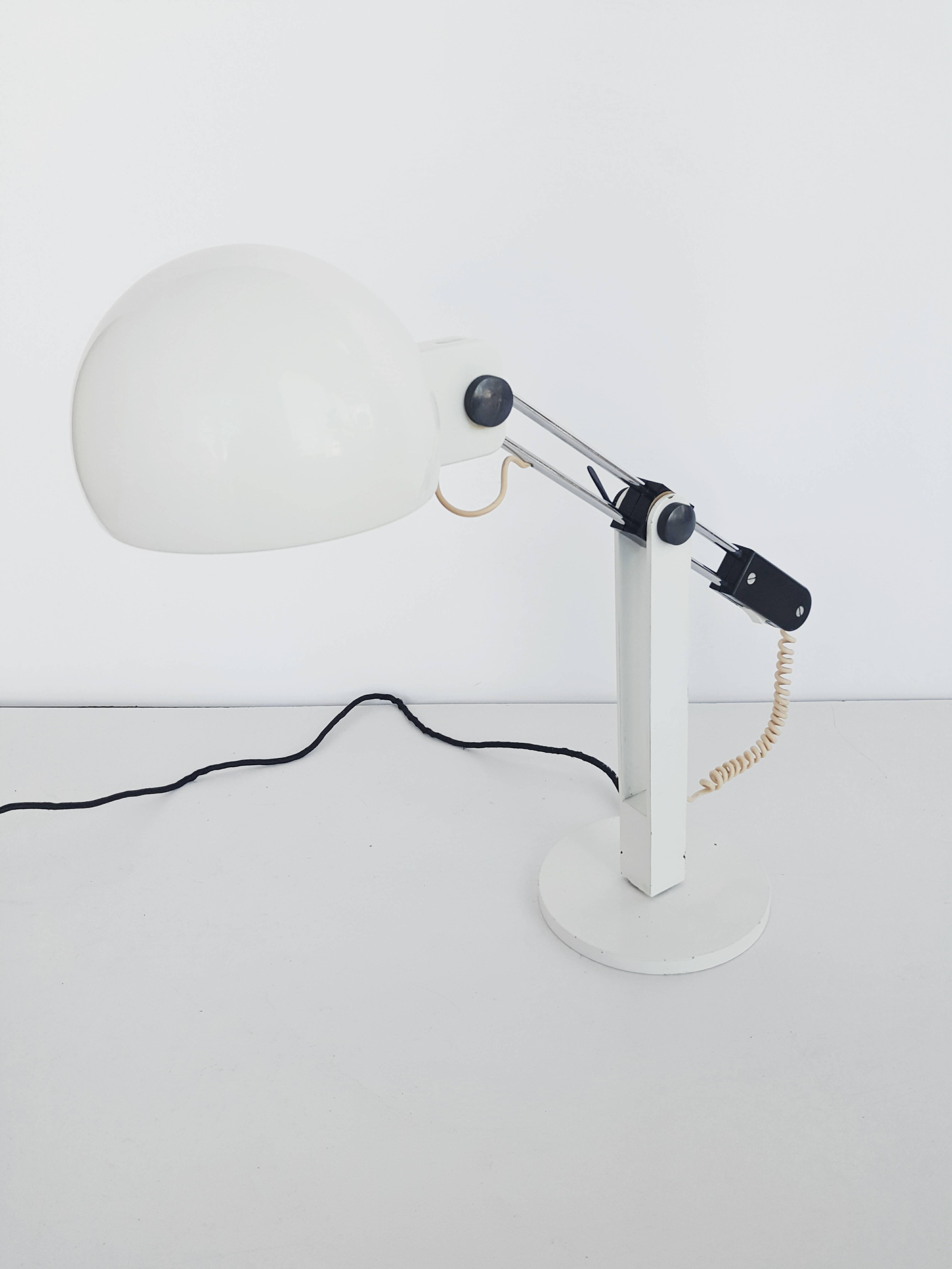 Metal Large Size Swivel Table Lamp by Miguel Milá for Tramo, Spain, 1970s For Sale