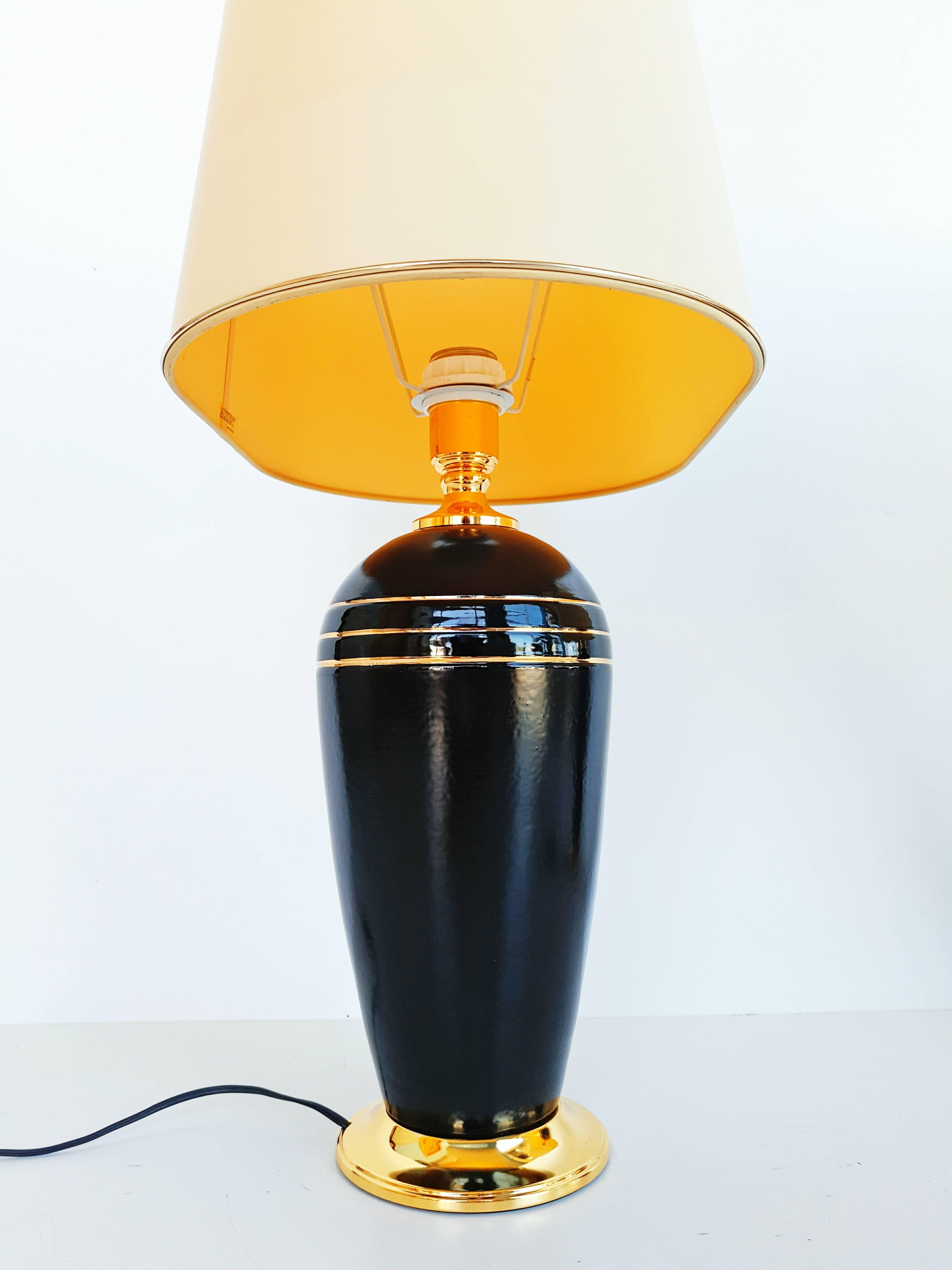 20th Century Pair of Mid-Century Metal and Brass Table Lamps, circa 1970