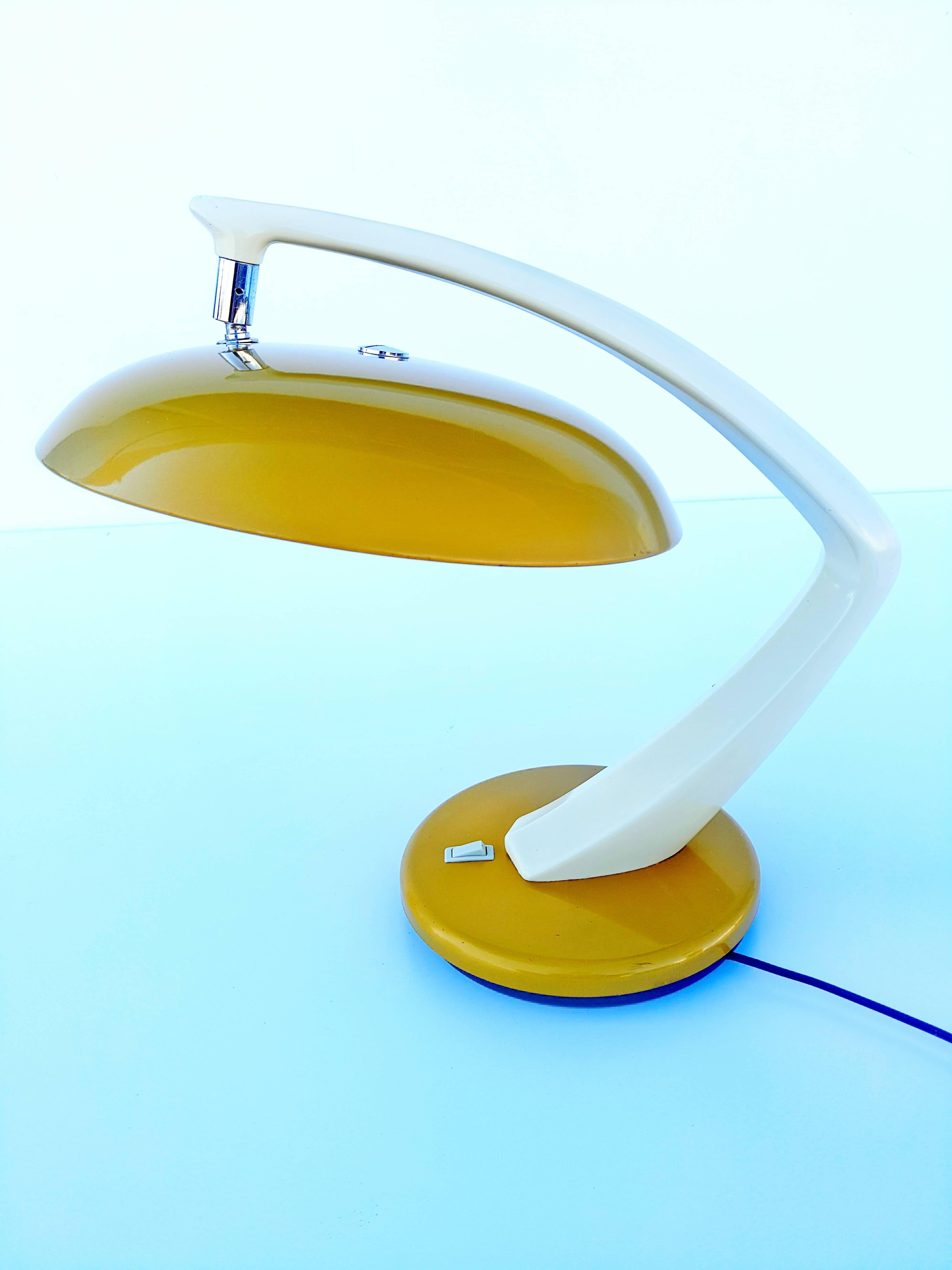 Spanish Fase Table Lamp Model Boomerang 64, circa 1960