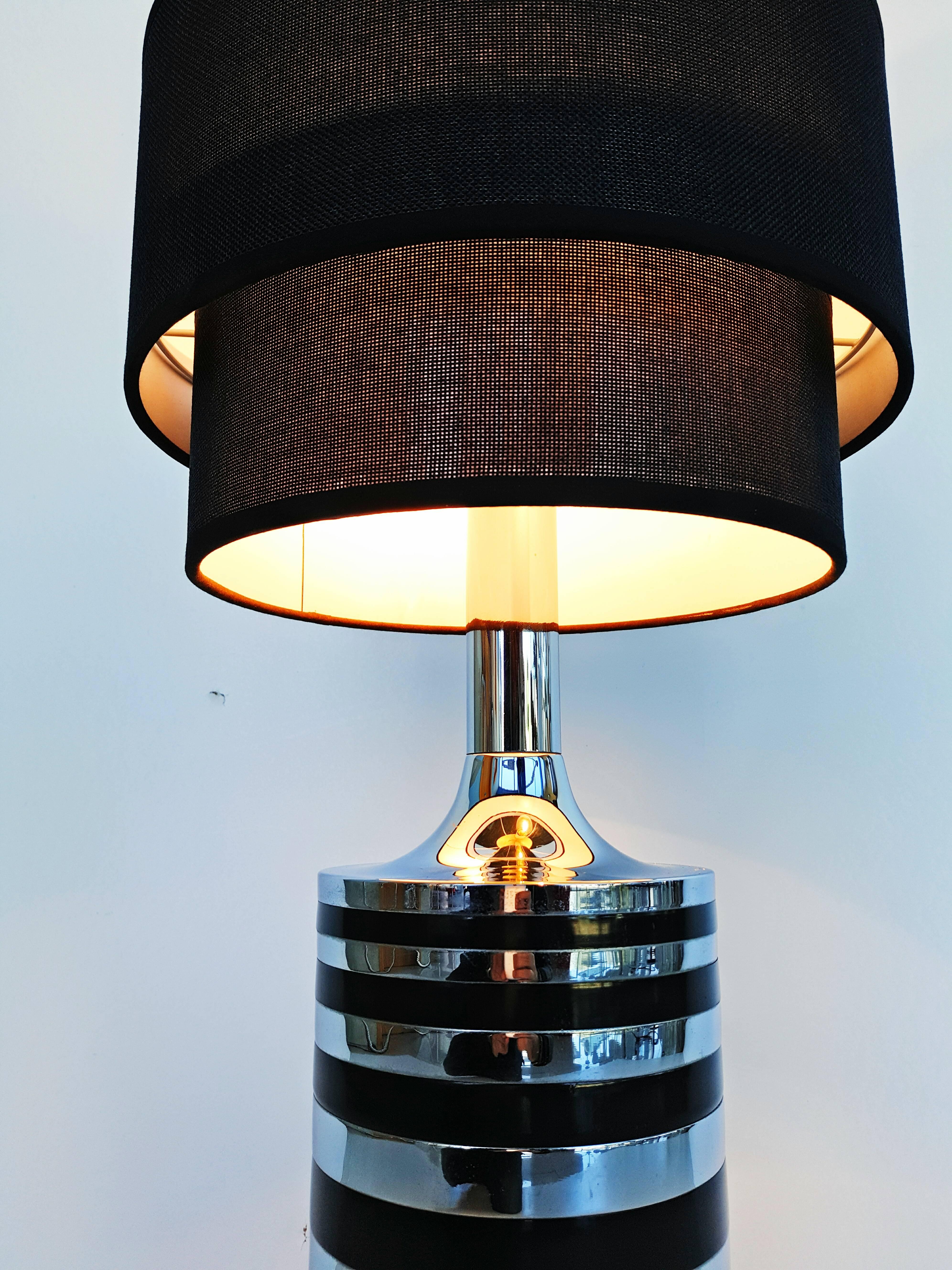 20th Century Large Italian Table Lamp, circa 1970 For Sale