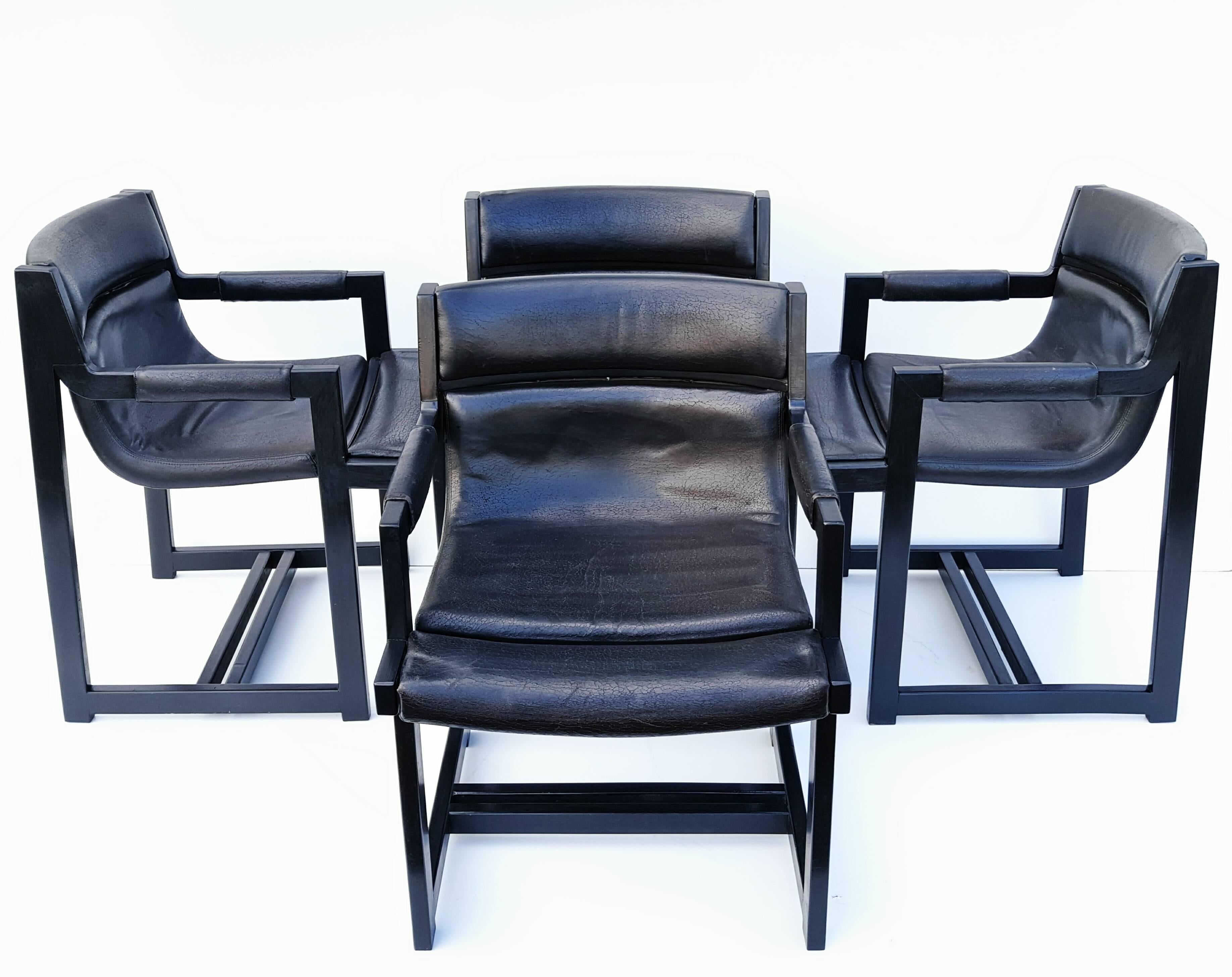 Set of Four Armchairs by Roche Bobois, France, 1970s 1
