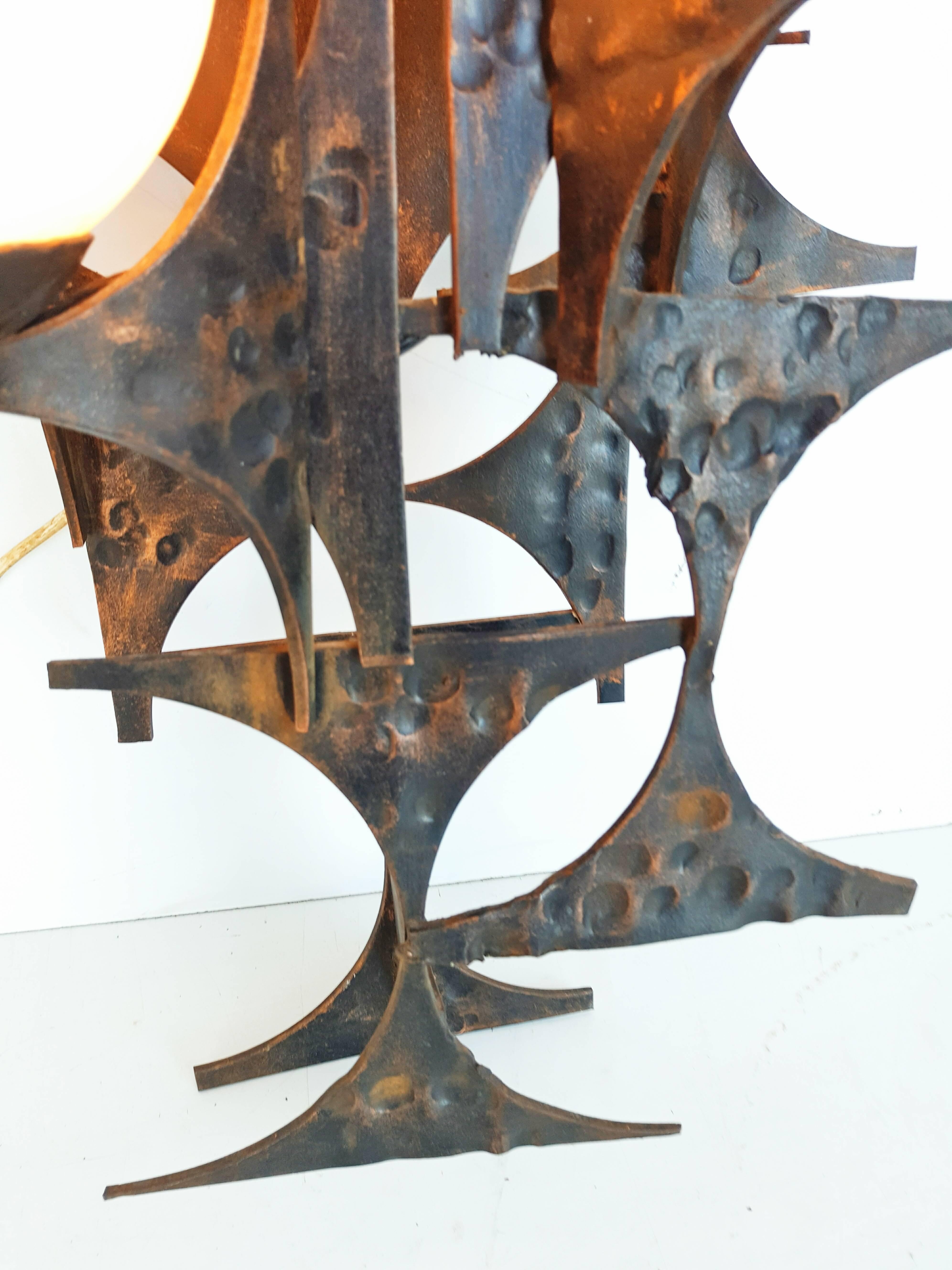 Large 1960s Brutalist Sconce by Marc Weinstein 3