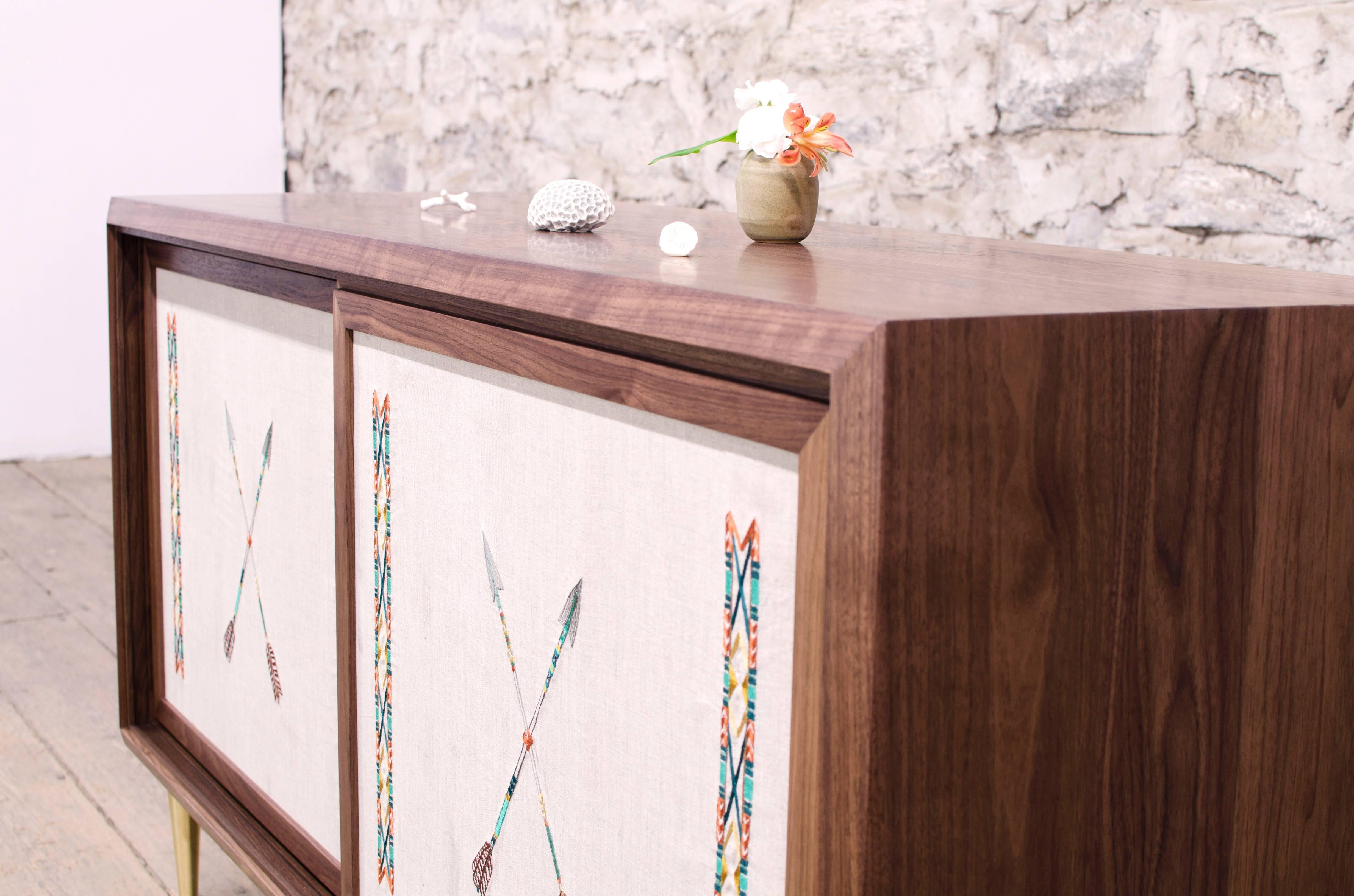 Embroidered Pacific Credenza by Volk