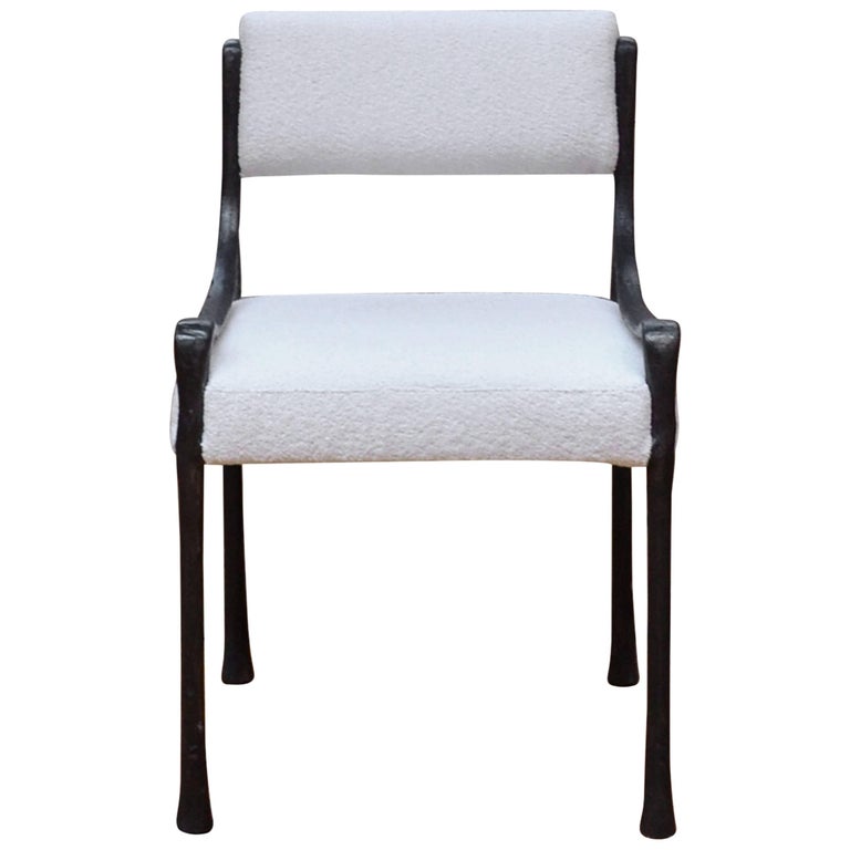 Giac Side Chair Art Deco Inspired LowArm Seat with Upholstered Cast